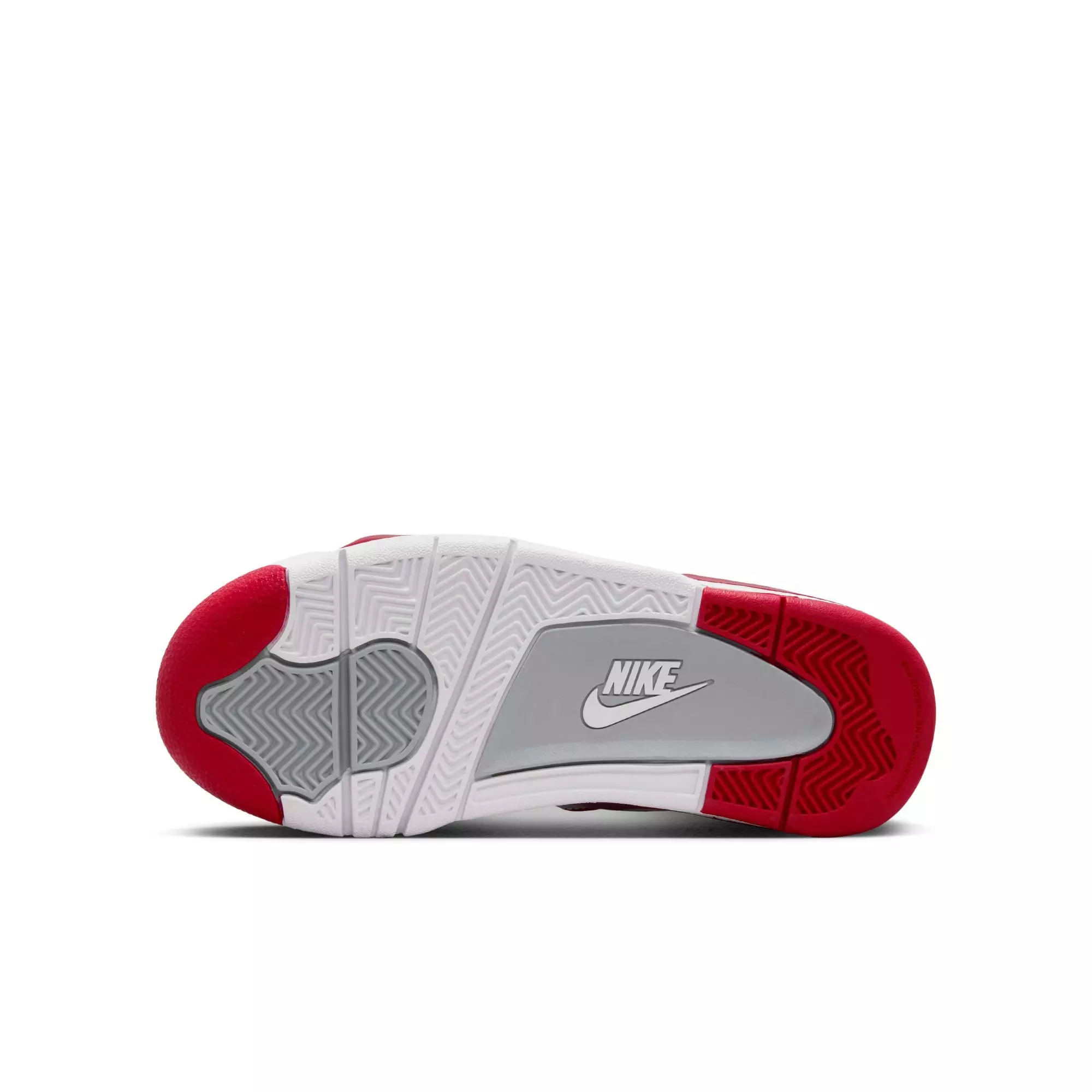 Nike Air Flight 89 "White/Varsity Red/Wolf Grey" Grade School Boys' Shoe - WHITE/RED