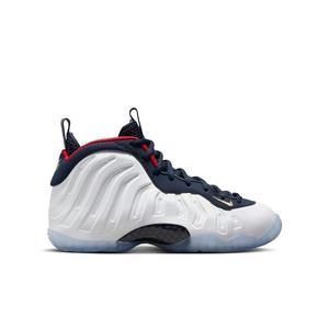 Nike Little Posite One "Obsidian/White/Red" Grade School Kids' Shoe