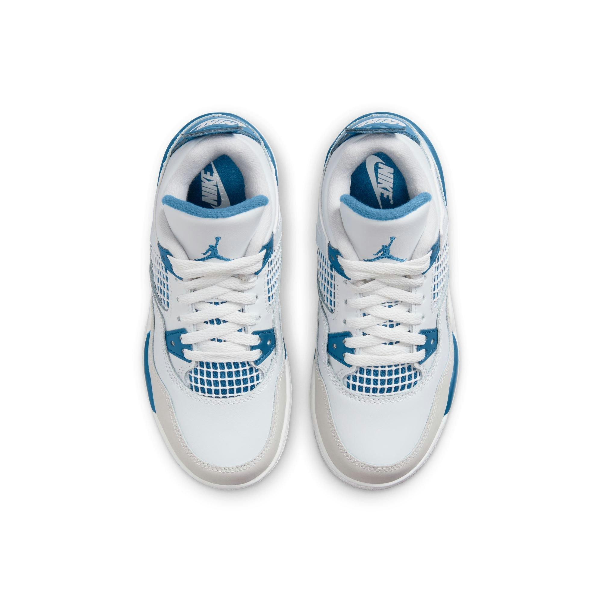 Jordan 4 Retro Preschool Kids' Industrial Blue Shoe