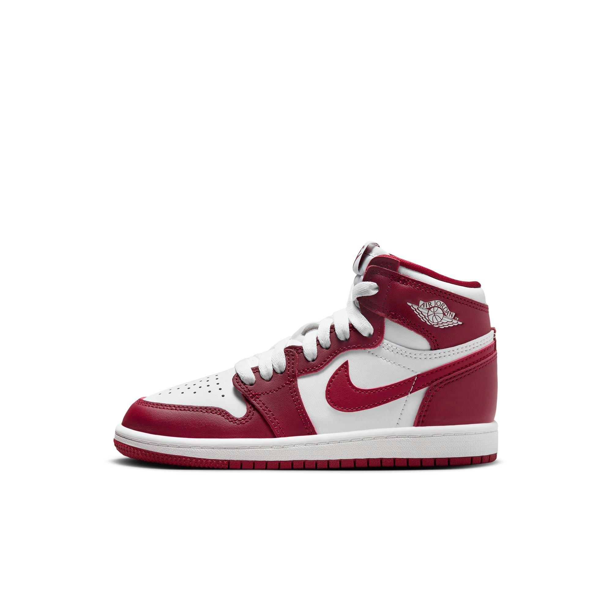 Jordan 1 Retro High OG "Artisanal Red" Preschool Kids' Shoe - WHITE/TEAM RED Thumbnail View 6