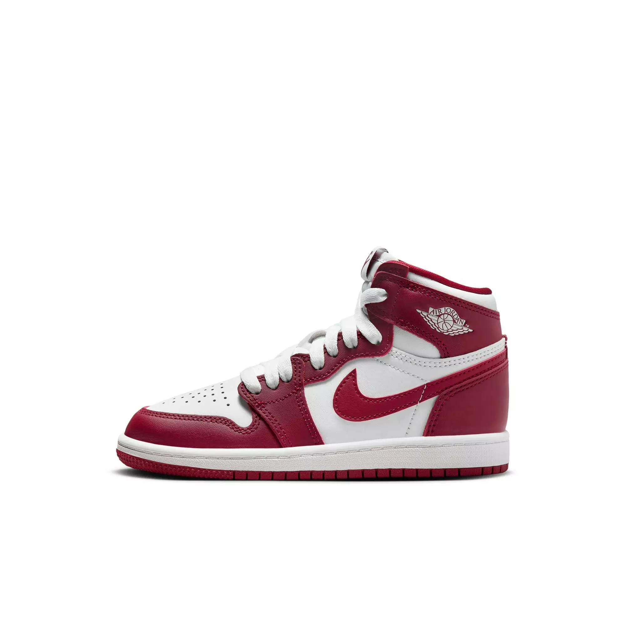 Jordan 1 Retro High OG "Artisanal Red" Preschool Kids' Shoe - WHITE/TEAM RED