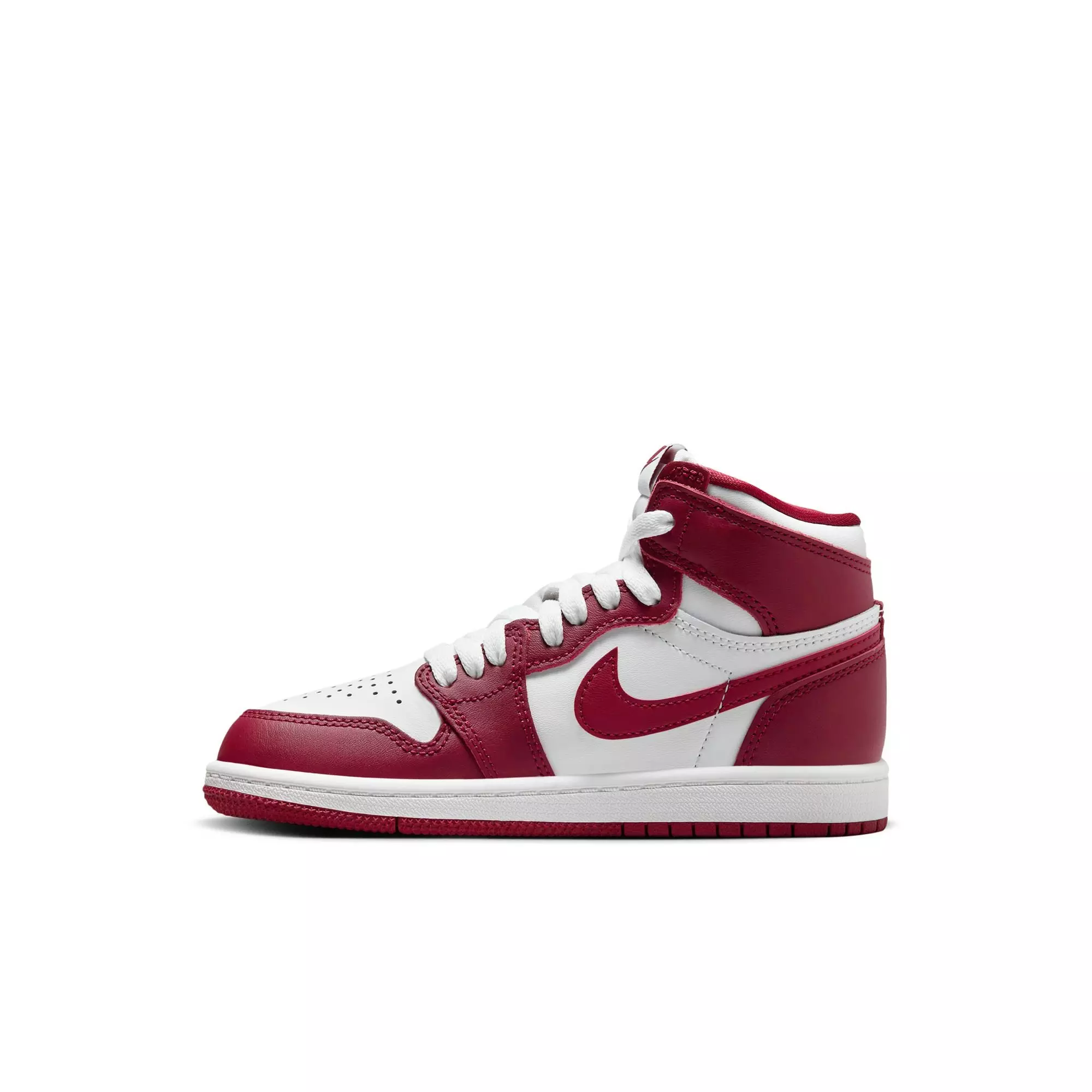 Jordan 1 Retro High OG "Artisanal Red" Preschool Kids' Shoe - WHITE/TEAM RED