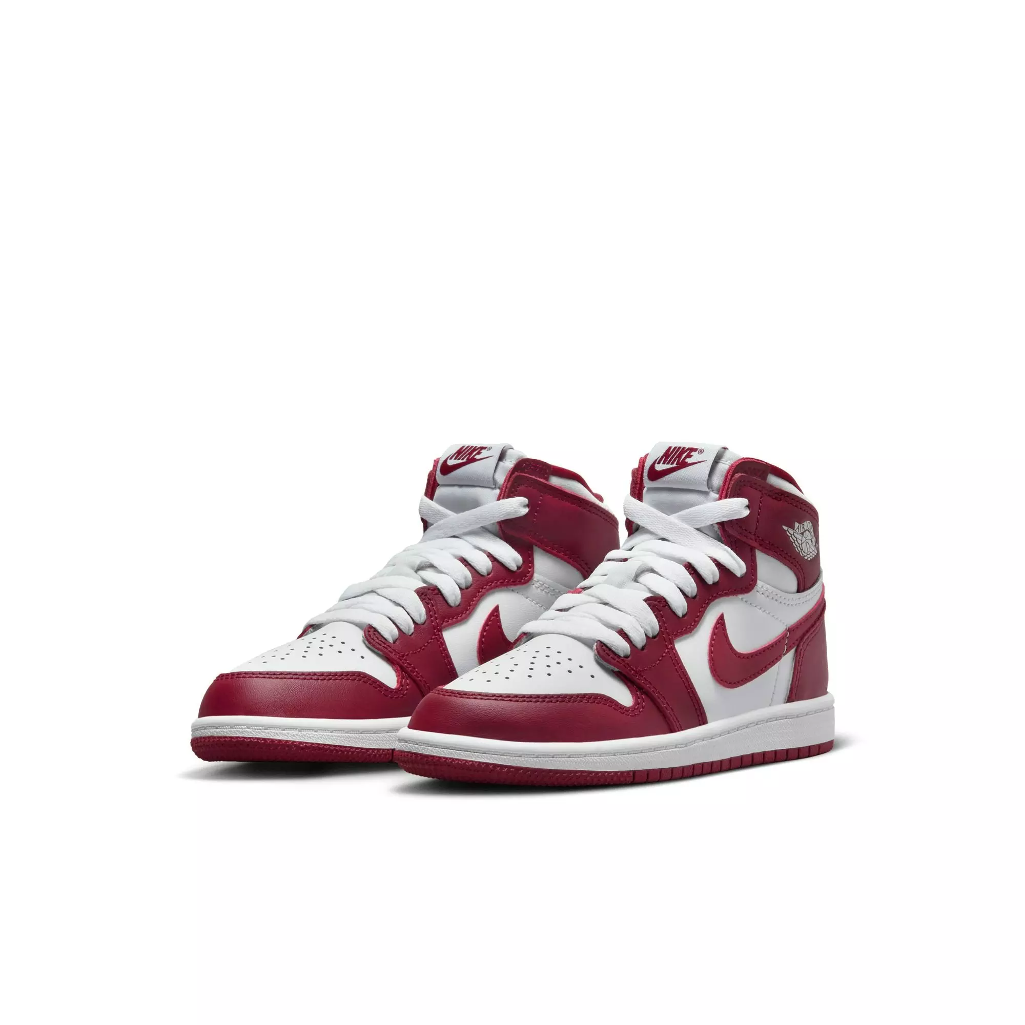 Jordan 1 Retro High OG "Artisanal Red" Preschool Kids' Shoe - WHITE/TEAM RED