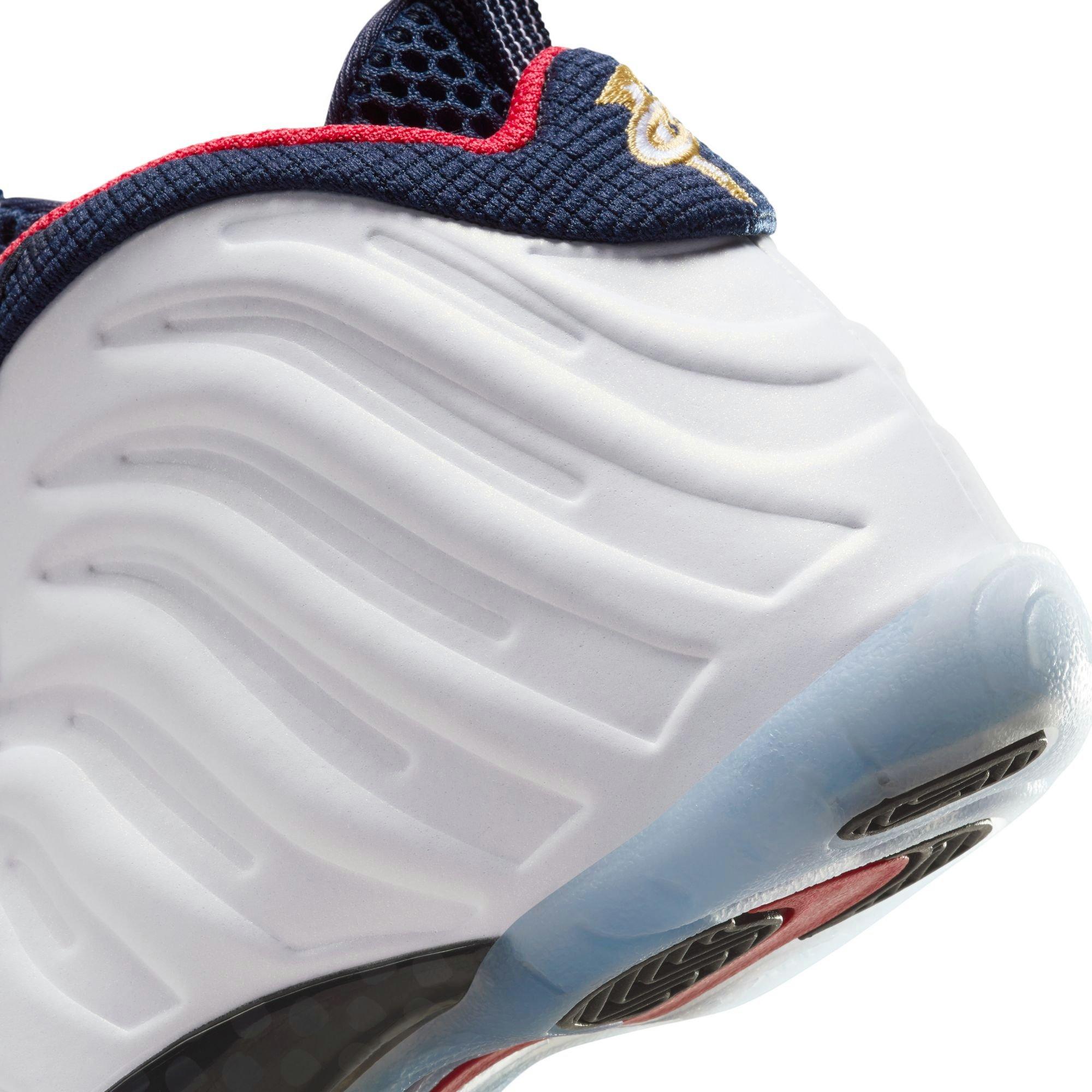 Nike Little Posite One Preschool Kids' Obsidian/White/Red Shoe