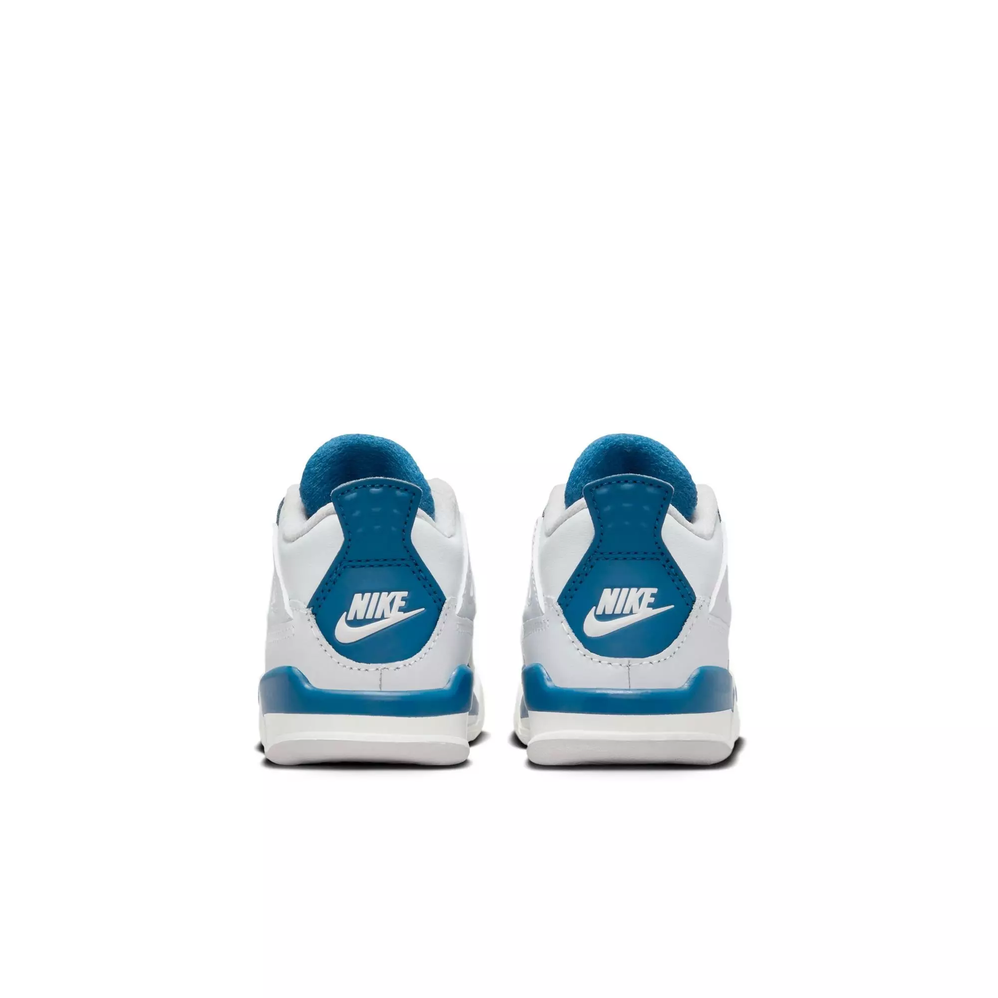 Jordan 4 Retro "Industrial Blue" Toddler Kids' Shoe - OFF WHITE/MILITARY BLUE/NEUTRAL GREY