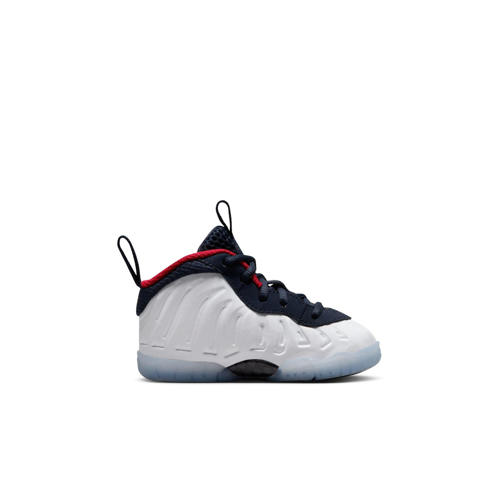 Nike Little Posite One Toddler Kids' Obsidian/White/Red Shoe