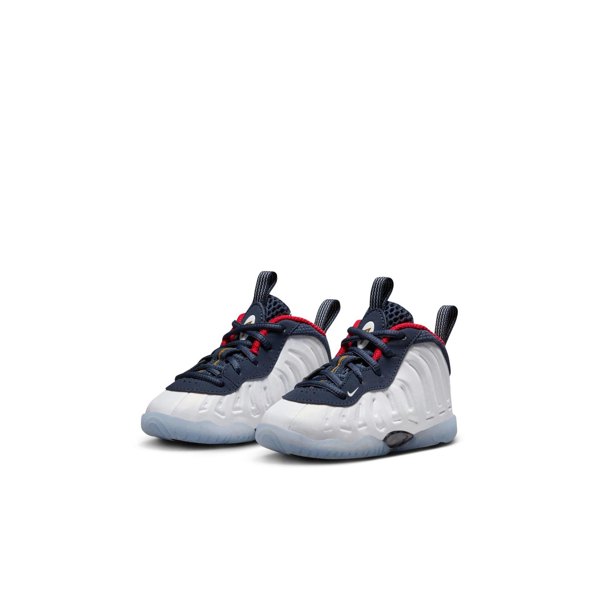 Nike Little Posite One Toddler Kids' Obsidian/White/Red Shoe