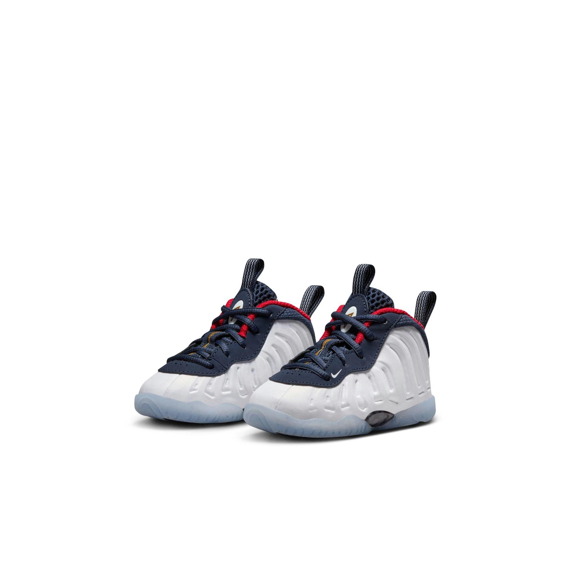 Nike Little Posite One Toddler Kids' Obsidian/White/Red Shoe