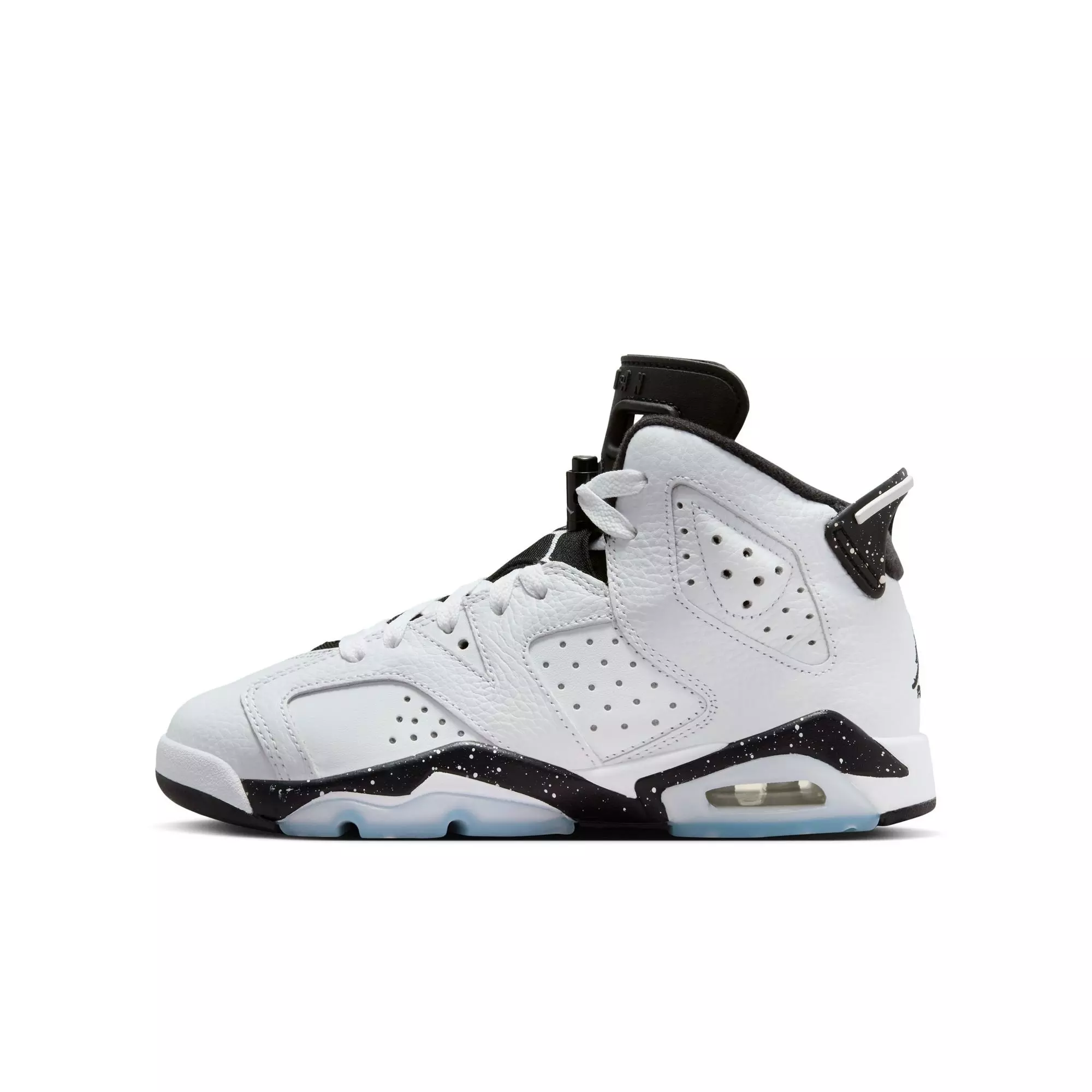Jordan 6 Retro "White/Black" Grade School Kids' Shoe - WHITE/BLACK