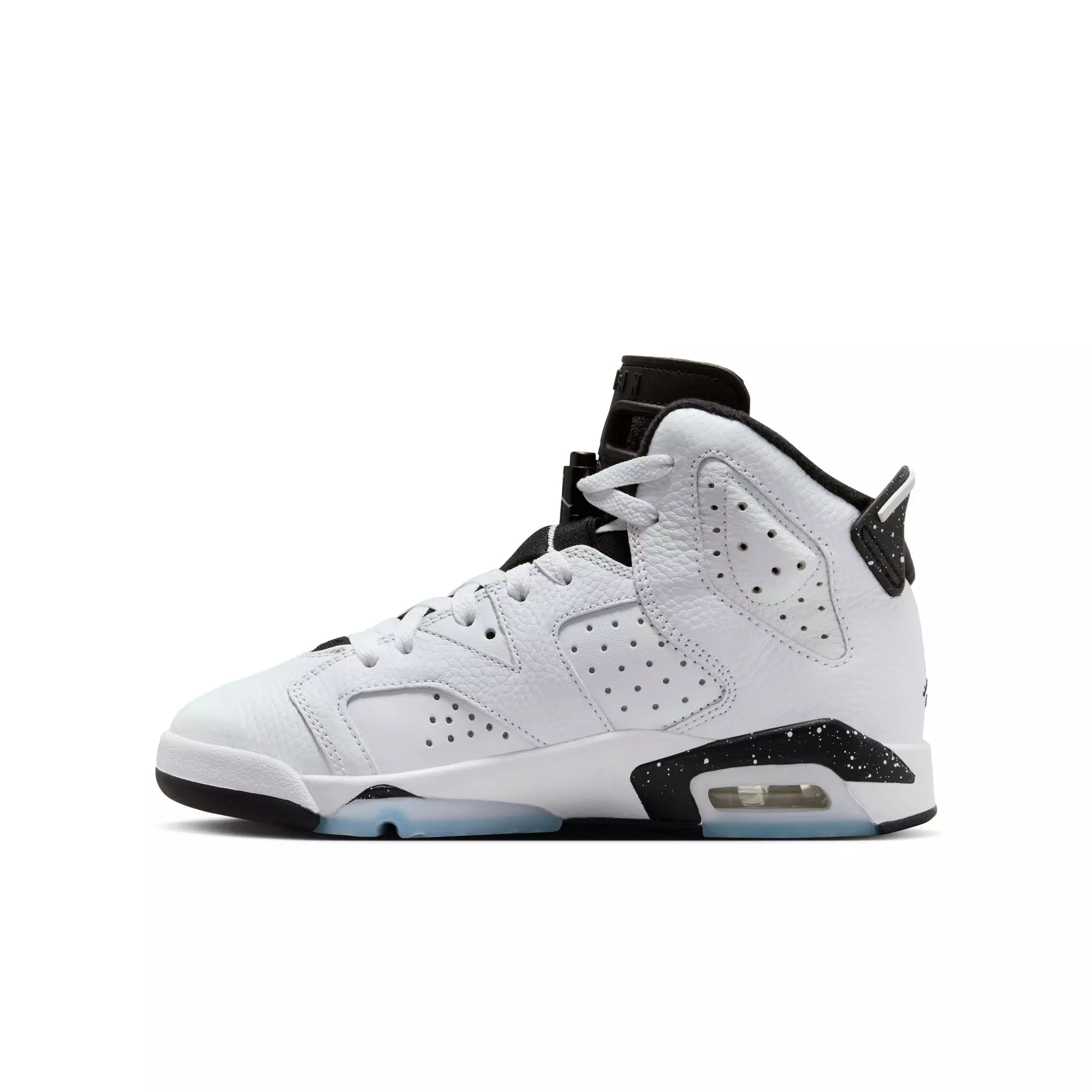 Jordan 6 Retro "White/Black" Grade School Kids' Shoe - WHITE/BLACK