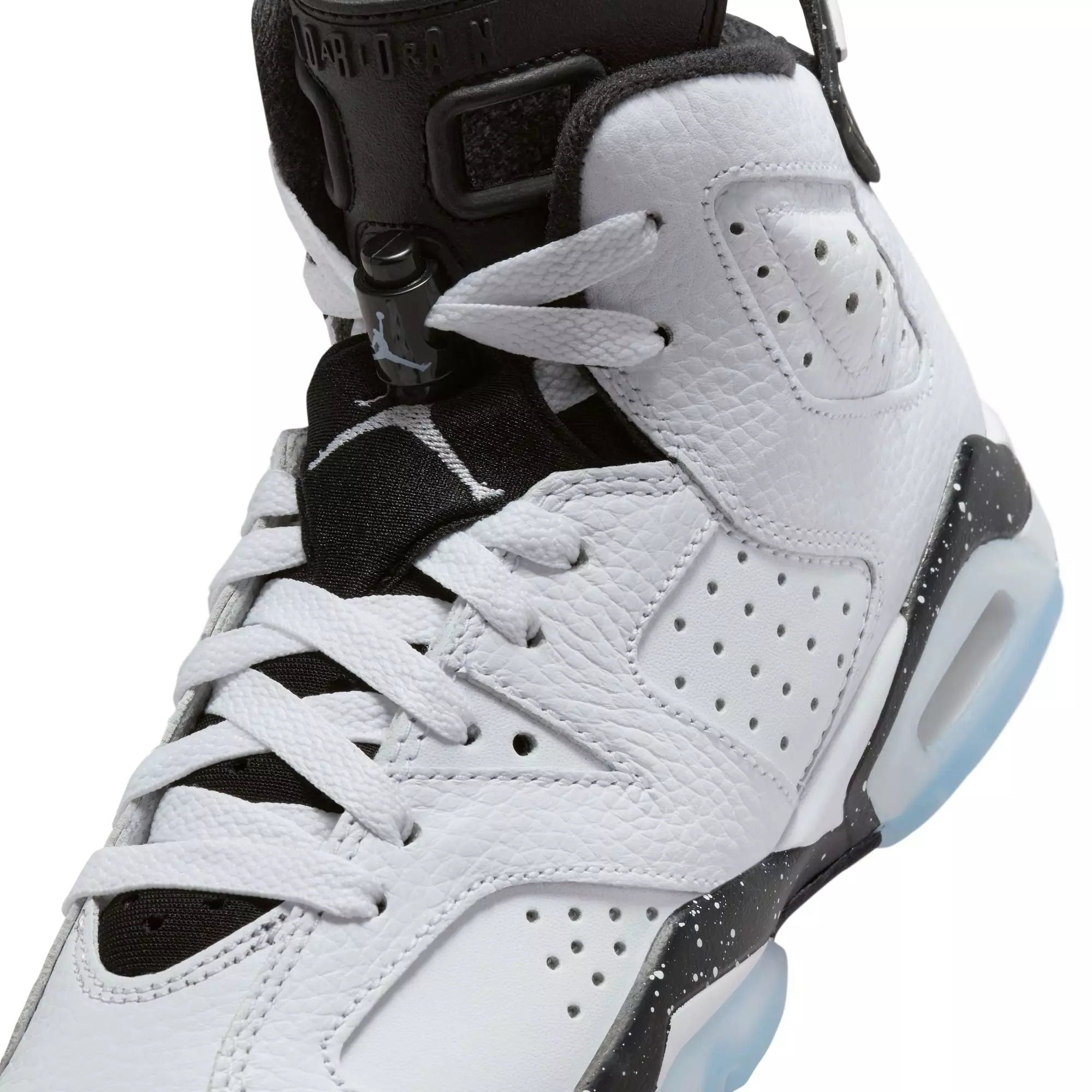 Jordan 6 Retro "White/Black" Grade School Kids' Shoe - WHITE/BLACK