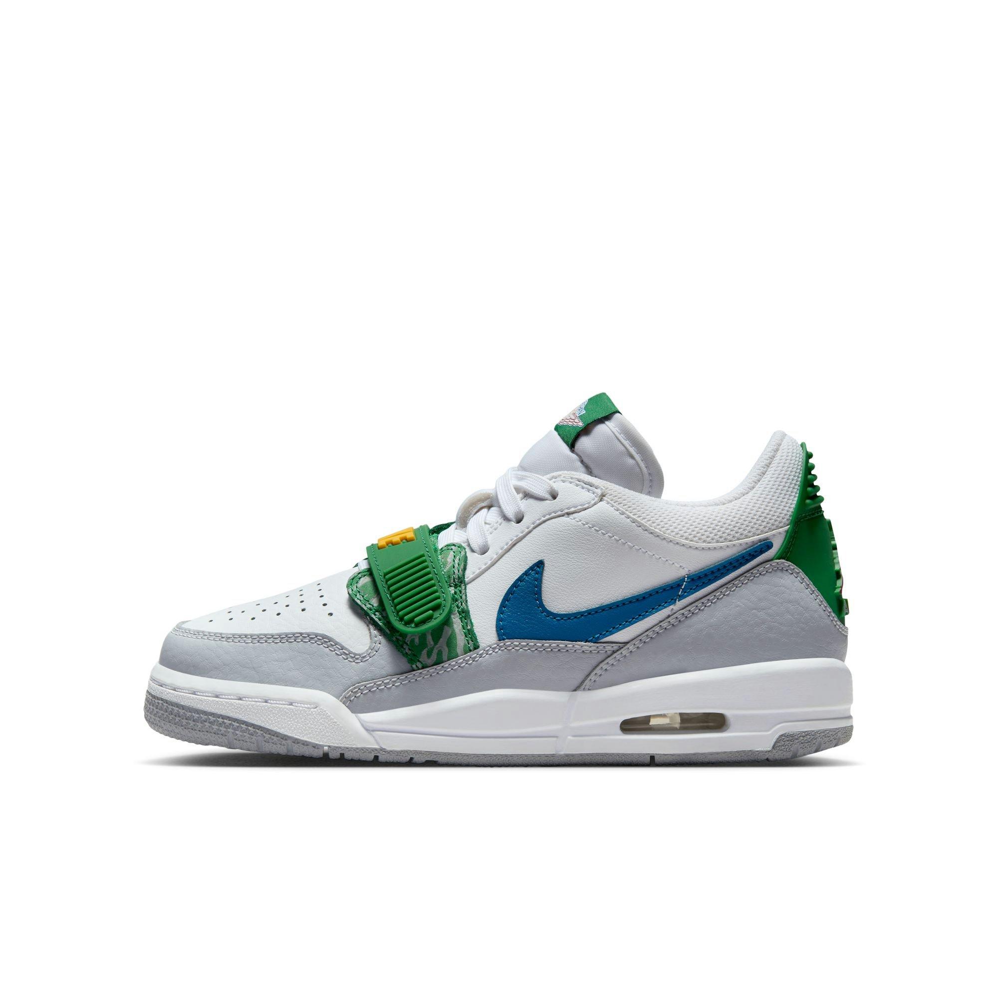 Jordan Legacy 312 Low Grade School Boys' "White/Industrial Blue/Wolf Grey" Shoe