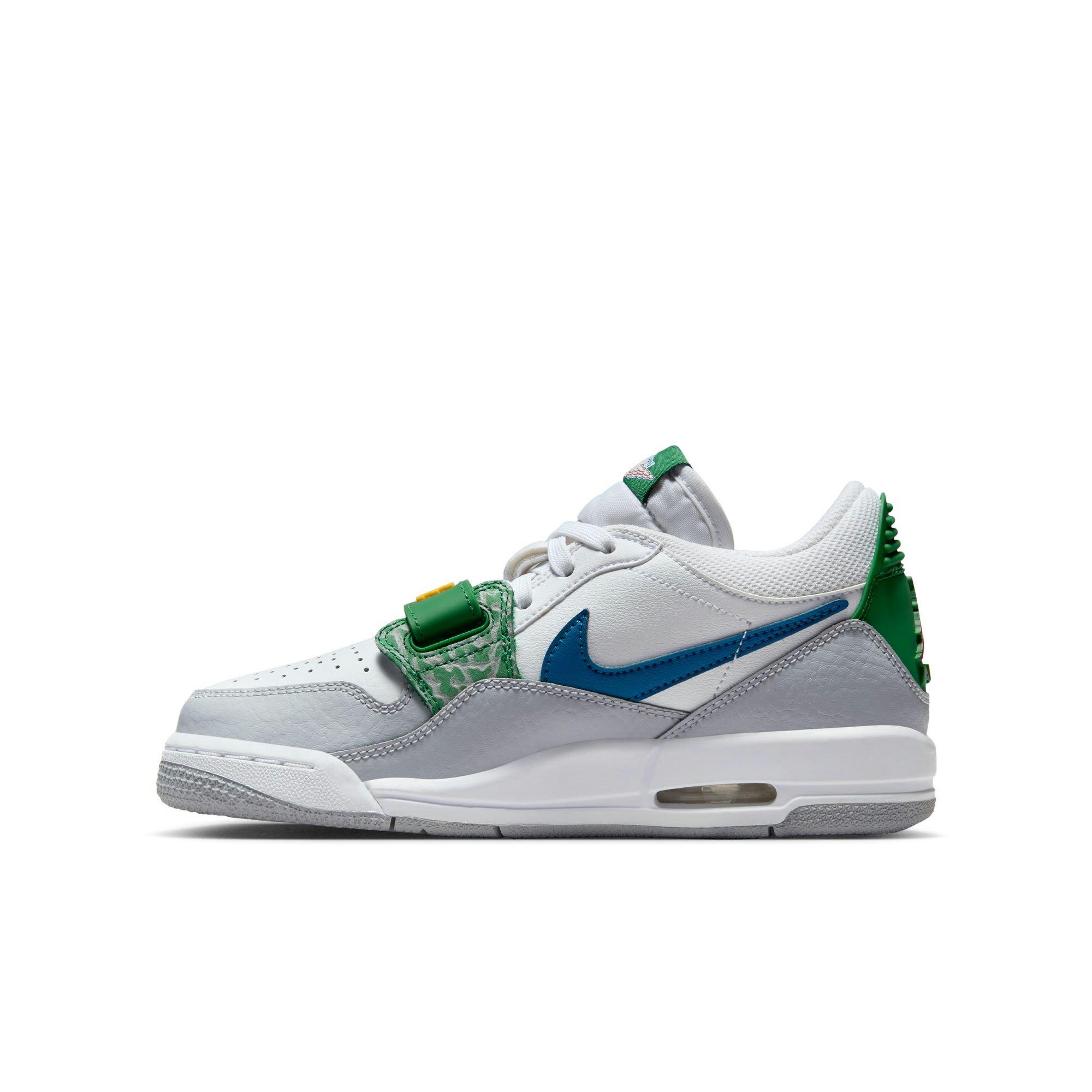 Jordan Legacy 312 Low Grade School Boys' "White/Industrial Blue/Wolf Grey" Shoe