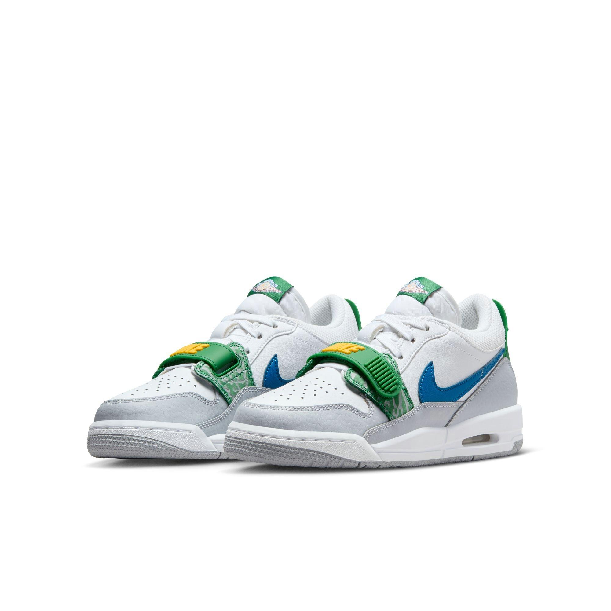 Jordan Legacy 312 Low Grade School Boys' "White/Industrial Blue/Wolf Grey" Shoe