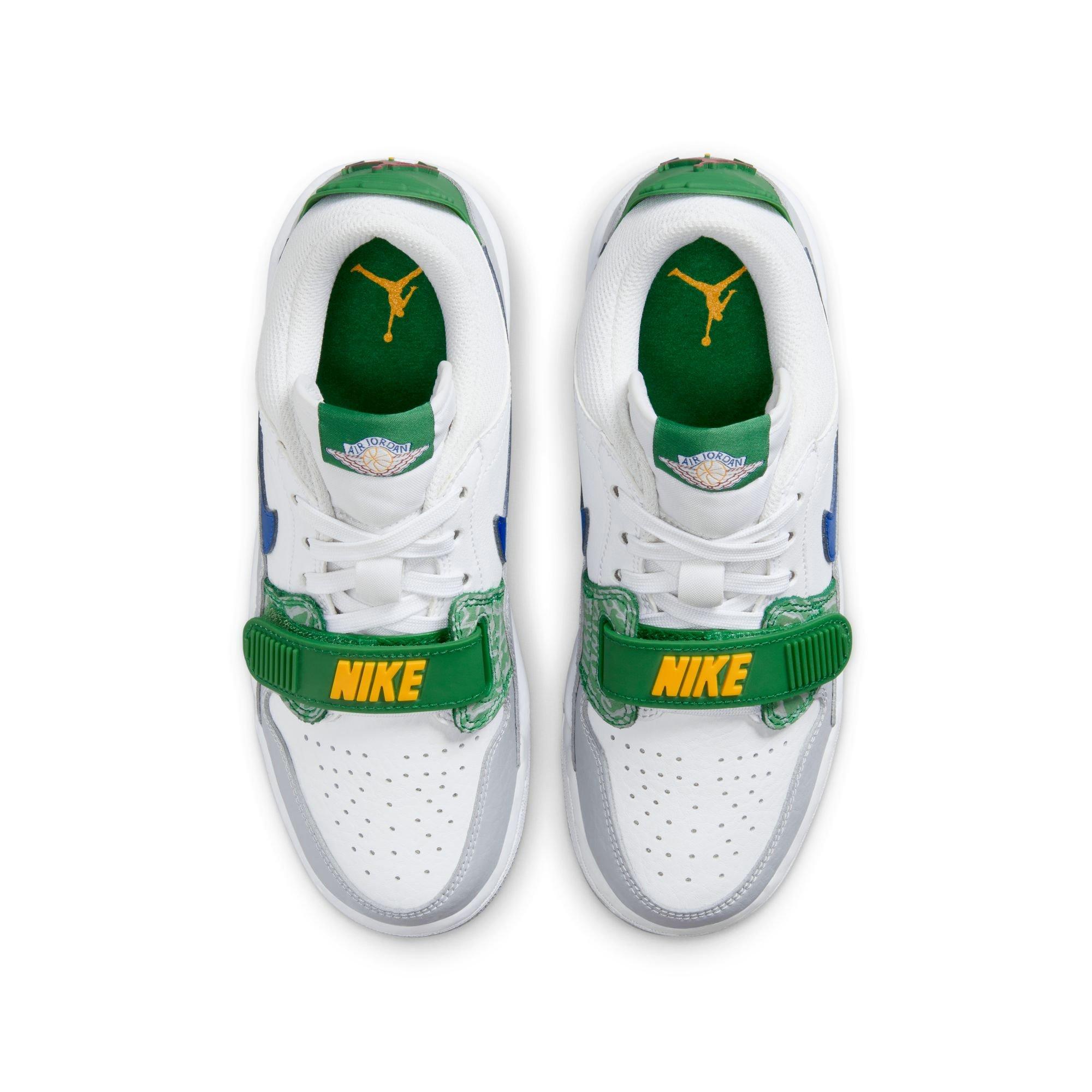 Jordan Legacy 312 Low Grade School Boys' "White/Industrial Blue/Wolf Grey" Shoe
