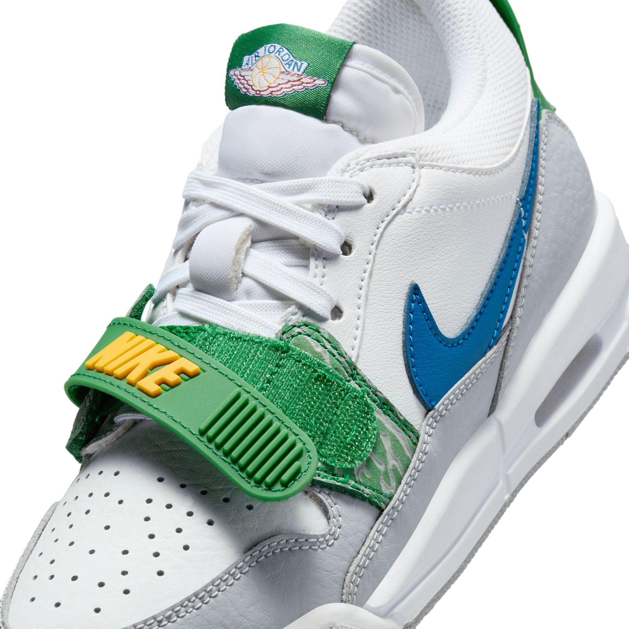Jordan Legacy 312 Low Grade School Boys' "White/Industrial Blue/Wolf Grey" Shoe