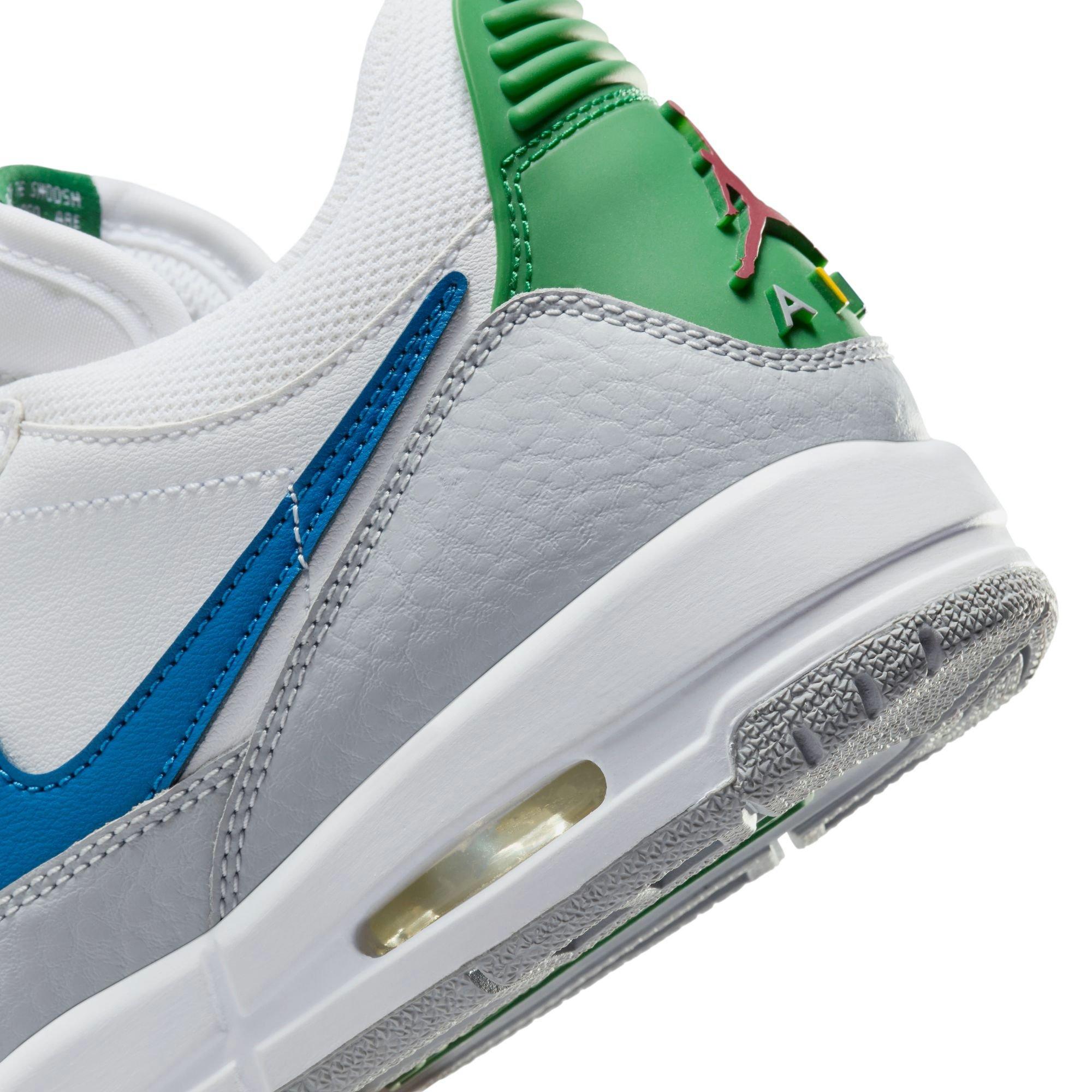 Jordan Legacy 312 Low Grade School Boys' "White/Industrial Blue/Wolf Grey" Shoe