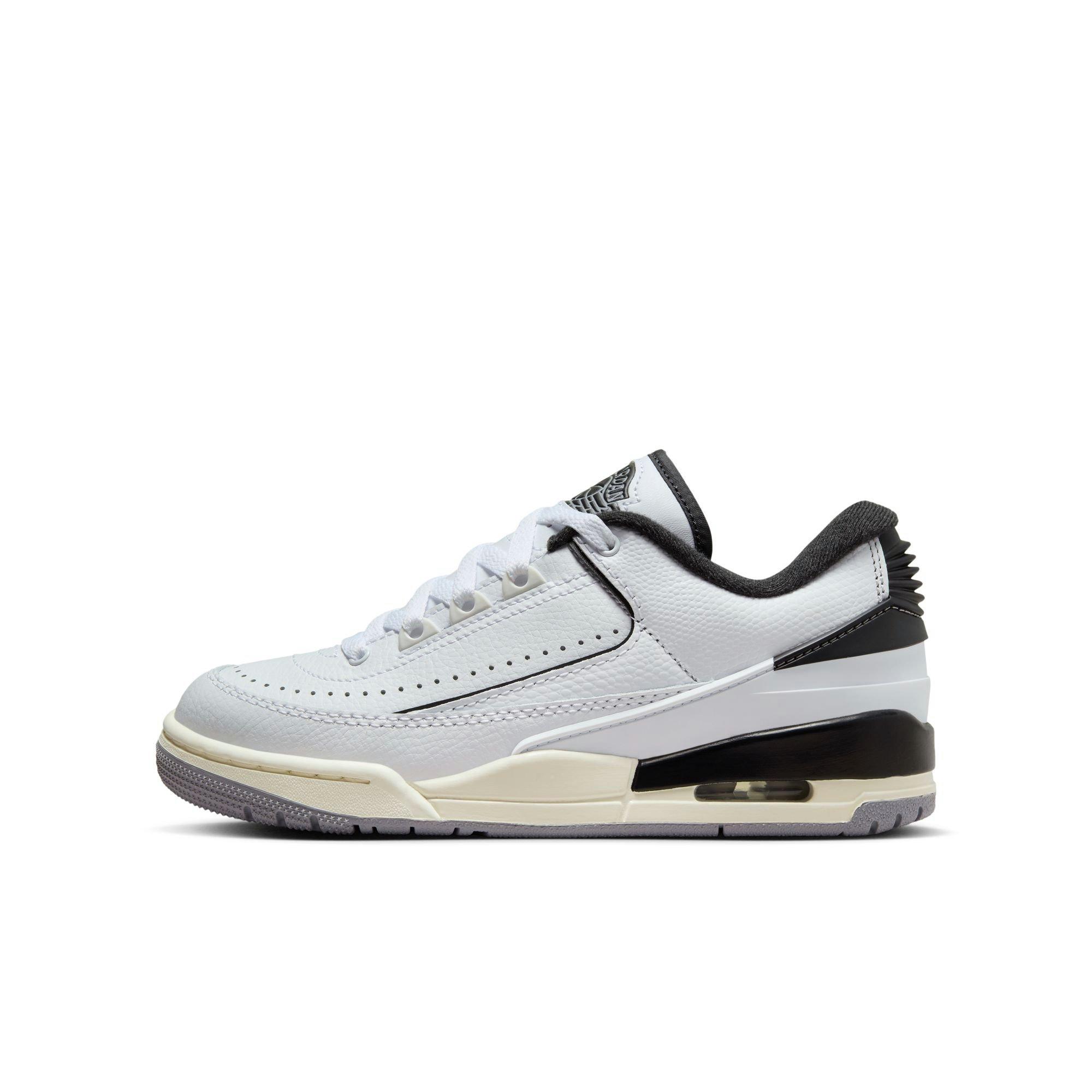 Jordan 2/3 Grade School Boys' "White/Black/Sail/Cement Grey" Shoe