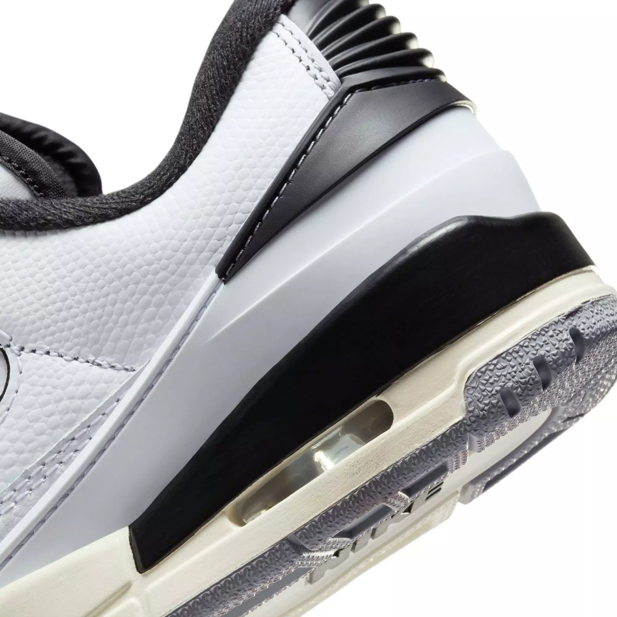 Jordan 2/3 "White/Black/Sail/Cement Grey" Grade School Boys' Shoe - WHITE/BLACK