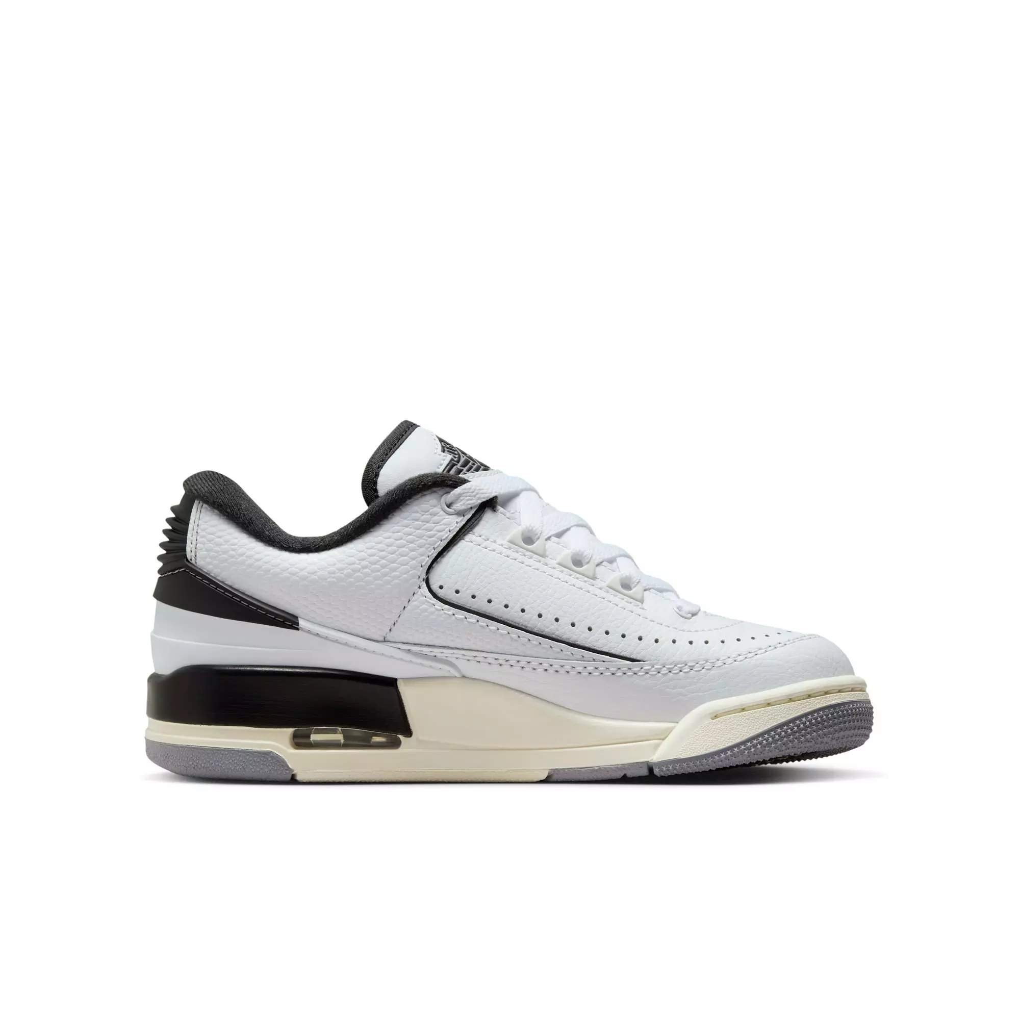Jordan 2/3 "White/Black/Sail/Cement Grey" Grade School Boys' Shoe