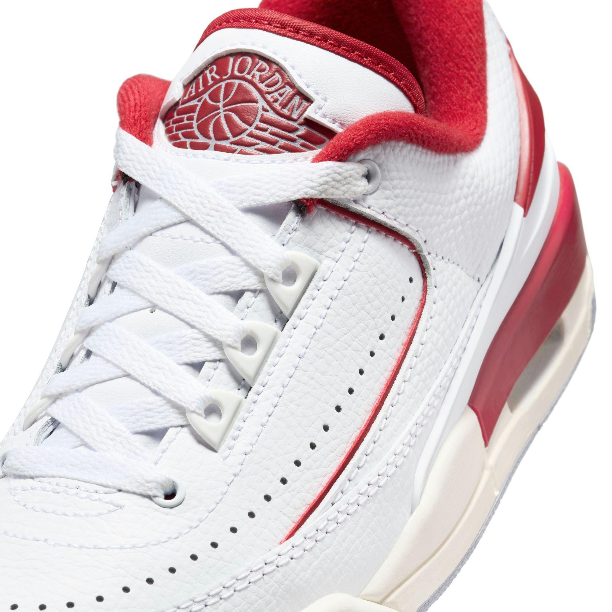 Jordan 2/3 Grade School Boys' "White/Varsity Red/Sail/Cement Grey" Shoe