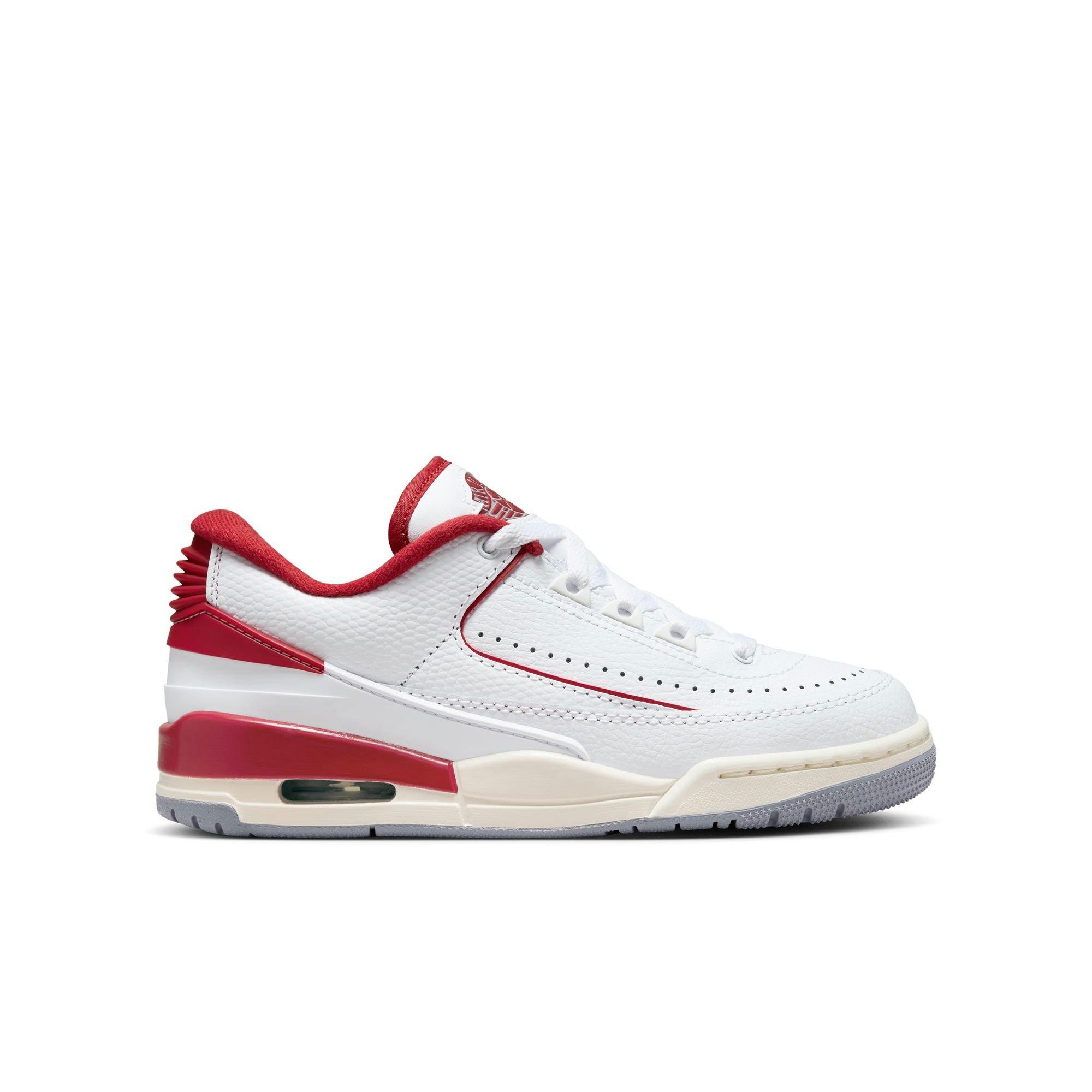 Jordan 2/3 Grade School Boys' "White/Varsity Red/Sail/Cement Grey" Shoe