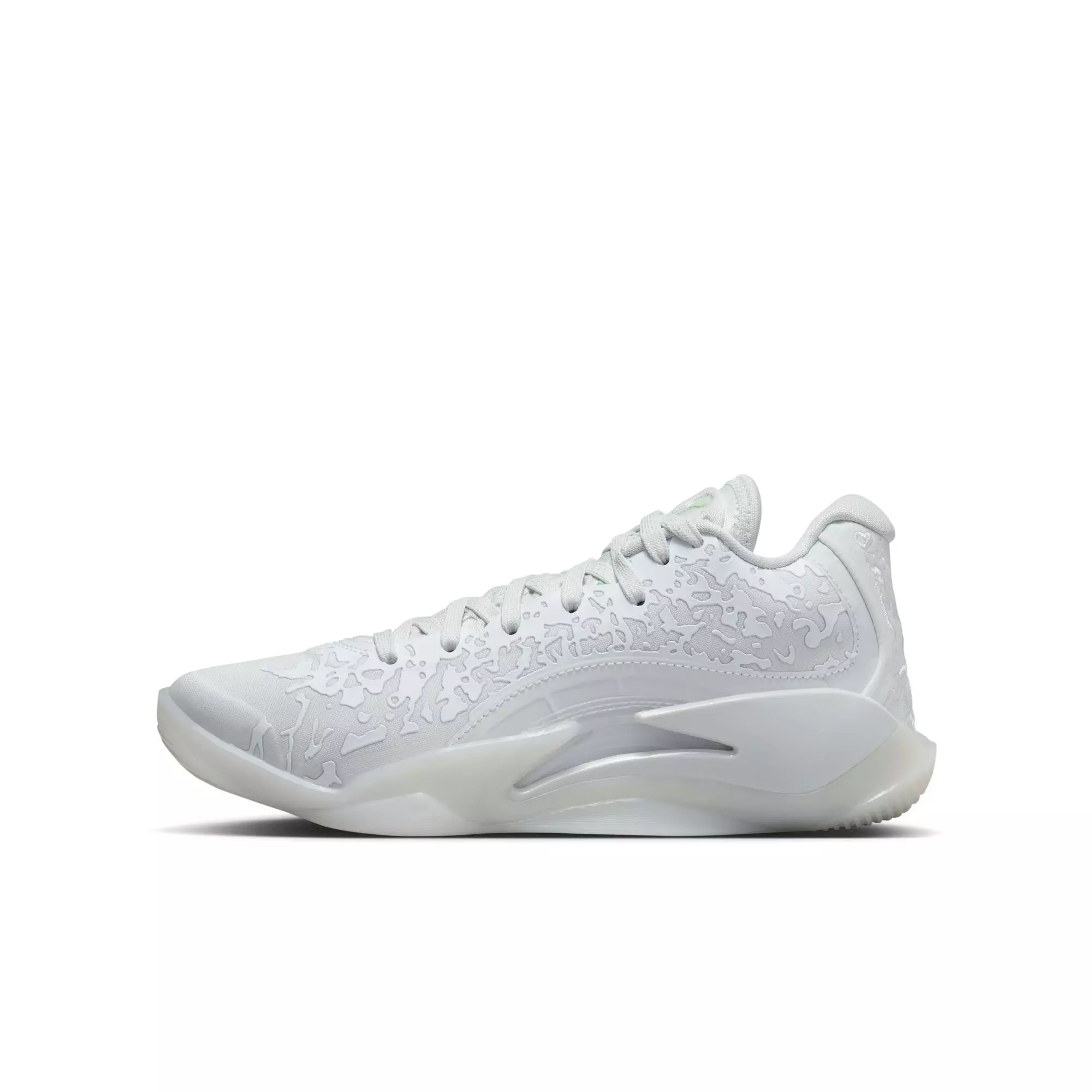 Jordan Zion 3 "Sanctuary" Grade School Kids' Basketball Shoe -  WHITE/VAPOR GREEN/PINK FOAM