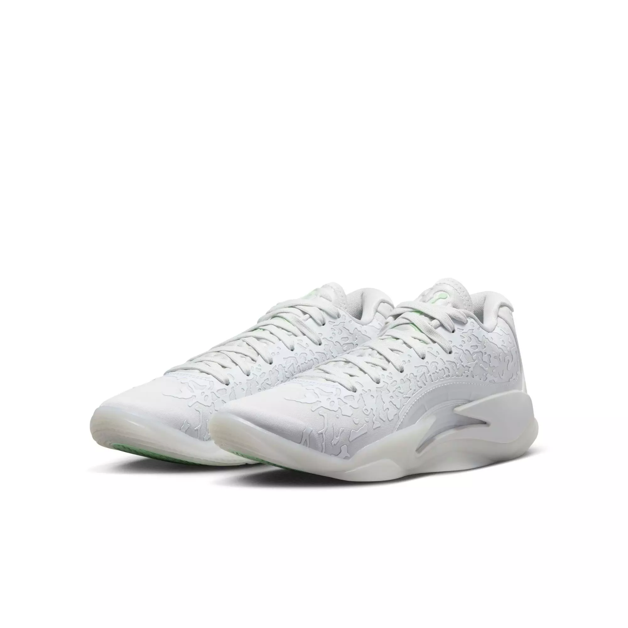 Jordan Zion 3 "Sanctuary" Grade School Kids' Basketball Shoe -  WHITE/VAPOR GREEN/PINK FOAM