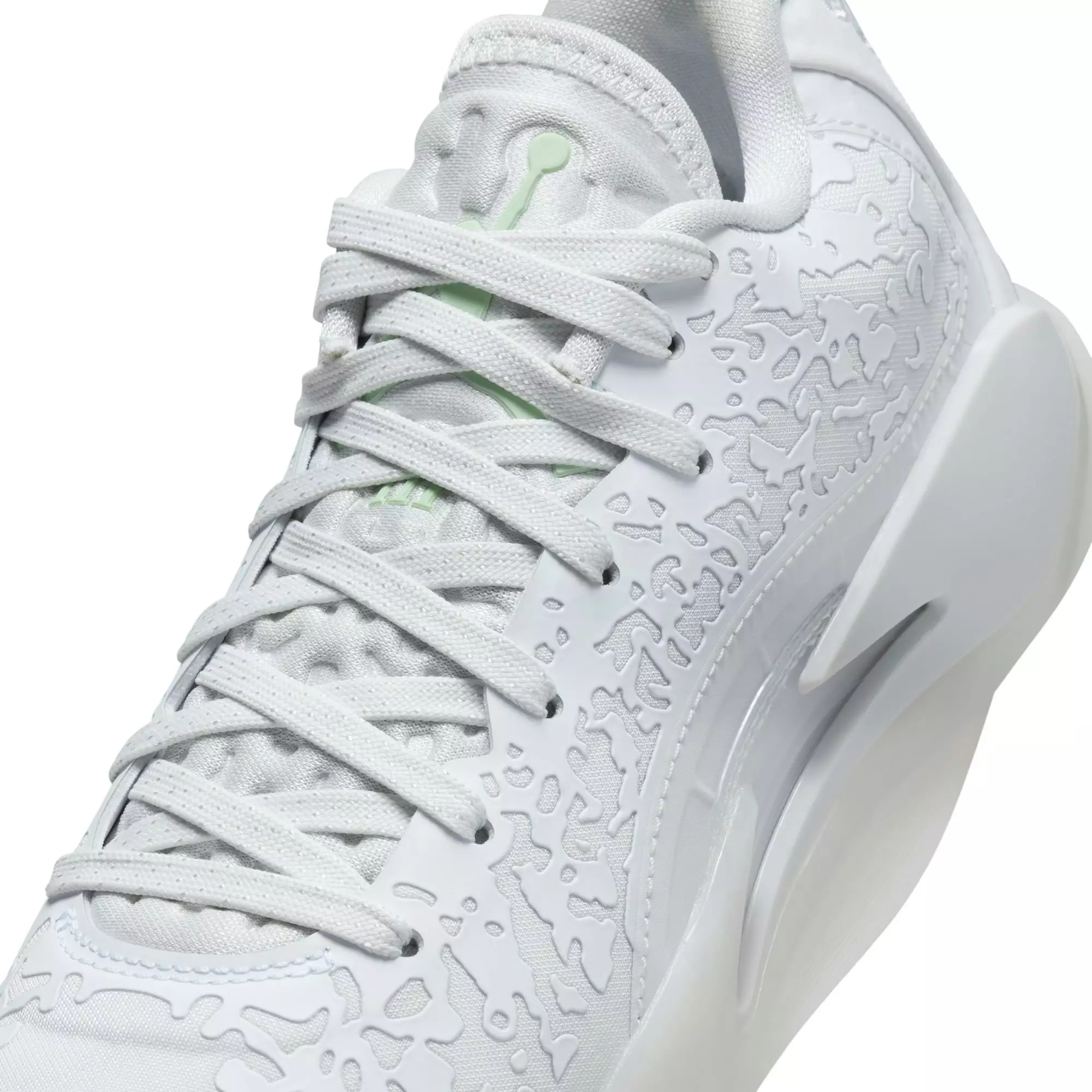 Jordan Zion 3 "Sanctuary" Grade School Kids' Basketball Shoe -  WHITE/VAPOR GREEN/PINK FOAM