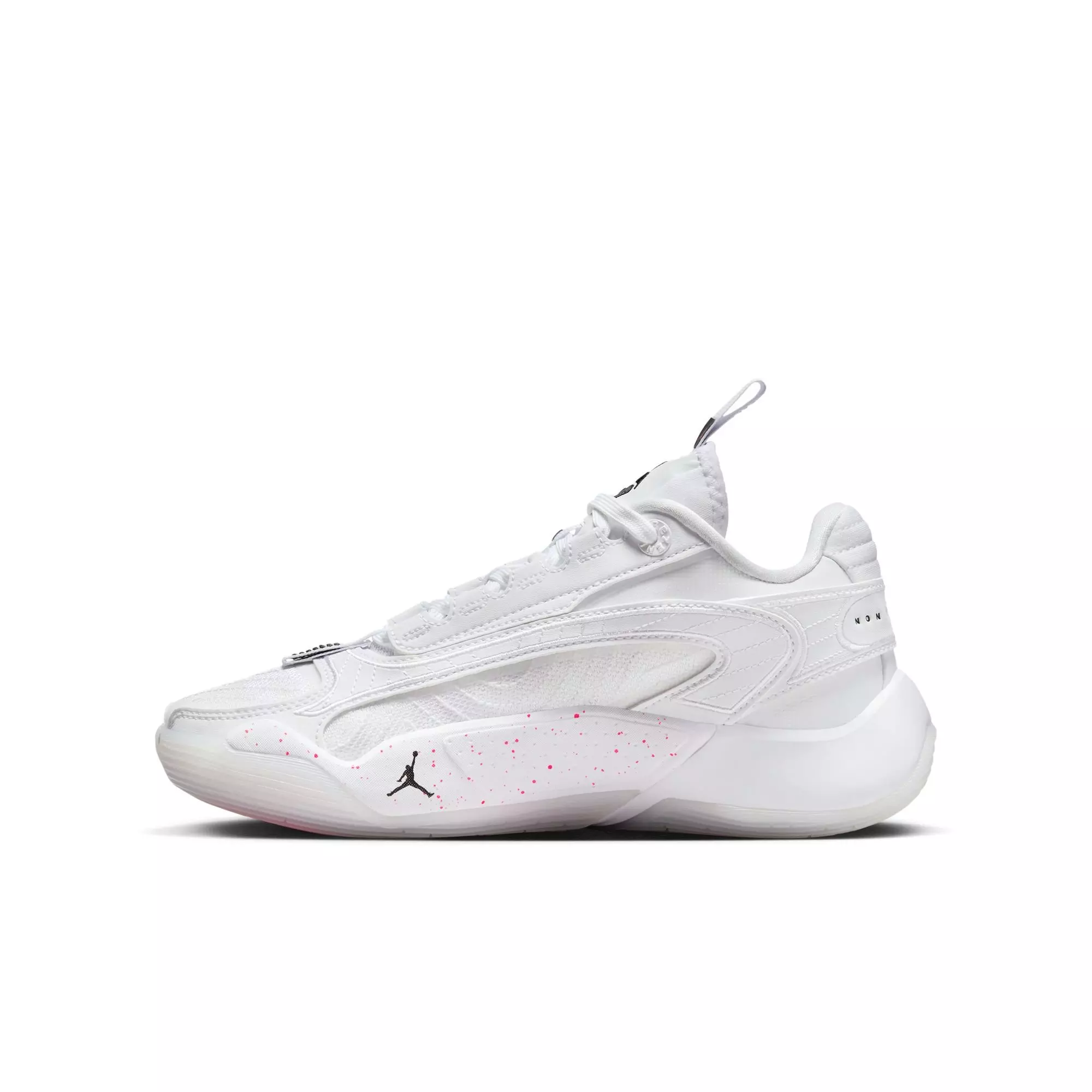 Jordan Luka 2 "Hyper Pink" Grade School Kids' Shoe - WHITE/BLACK/HYPER PINK