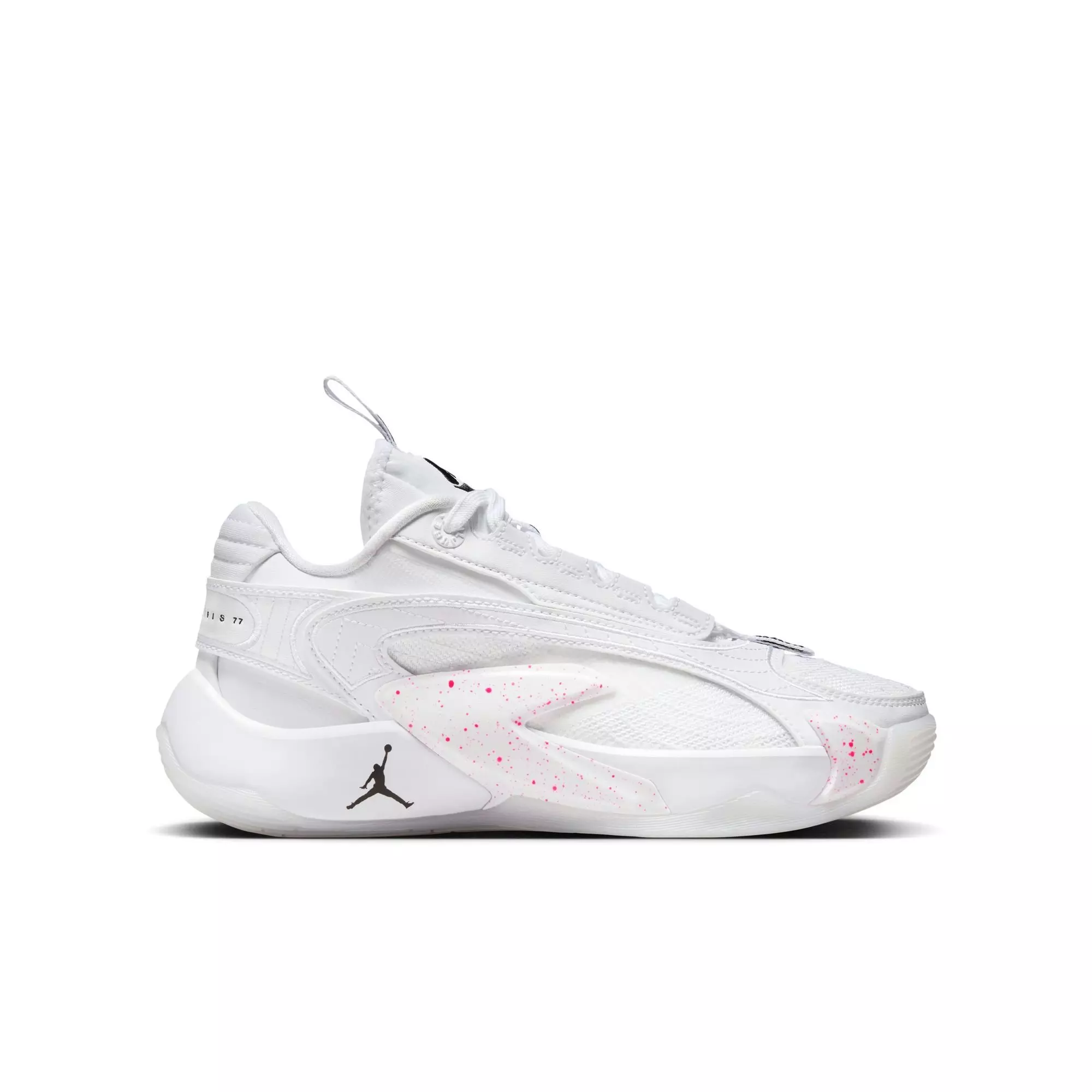 Jordan Luka 2 "Hyper Pink" Grade School Kids' Shoe - WHITE/BLACK/HYPER PINK