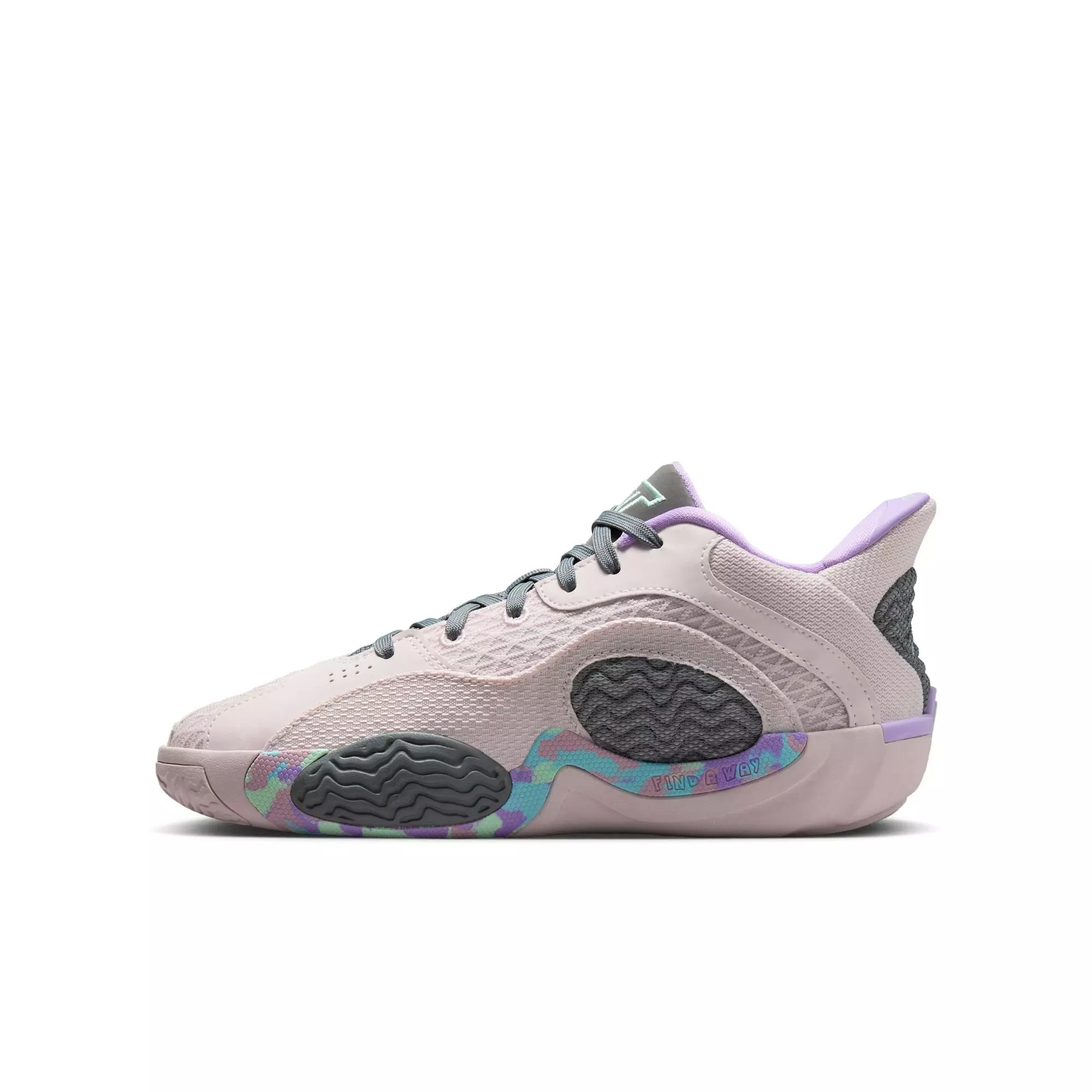 Jordan Tatum 2 "Sidewalk Chalk" Grade School Kids' Basketball Shoe - SOFT PINK/MINT FOAM/SMOKE