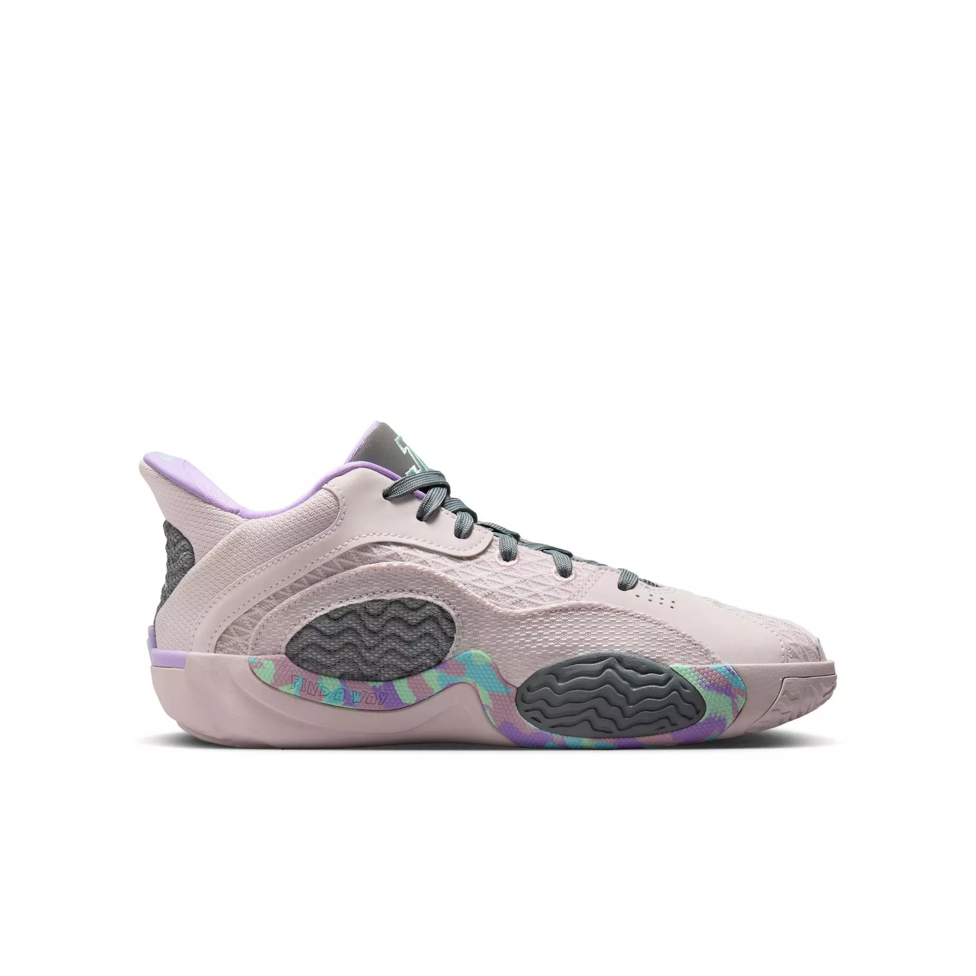 Jordan Tatum 2 "Sidewalk Chalk" Grade School Kids' Basketball Shoe - SOFT PINK/MINT FOAM/SMOKE