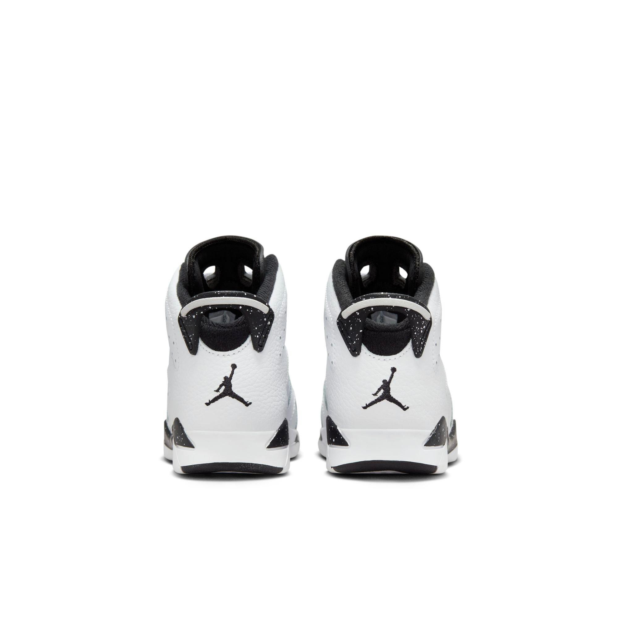 Jordan 6 Retro Preschool Kids' White/Black Shoe