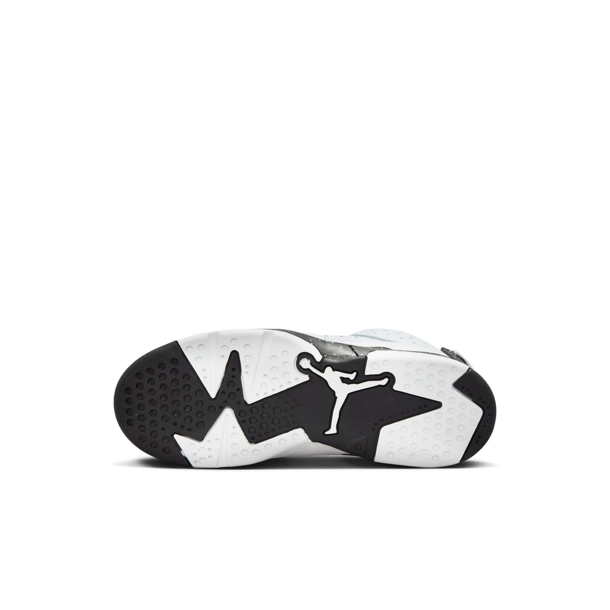 Jordan 6 Retro Preschool Kids' White/Black Shoe