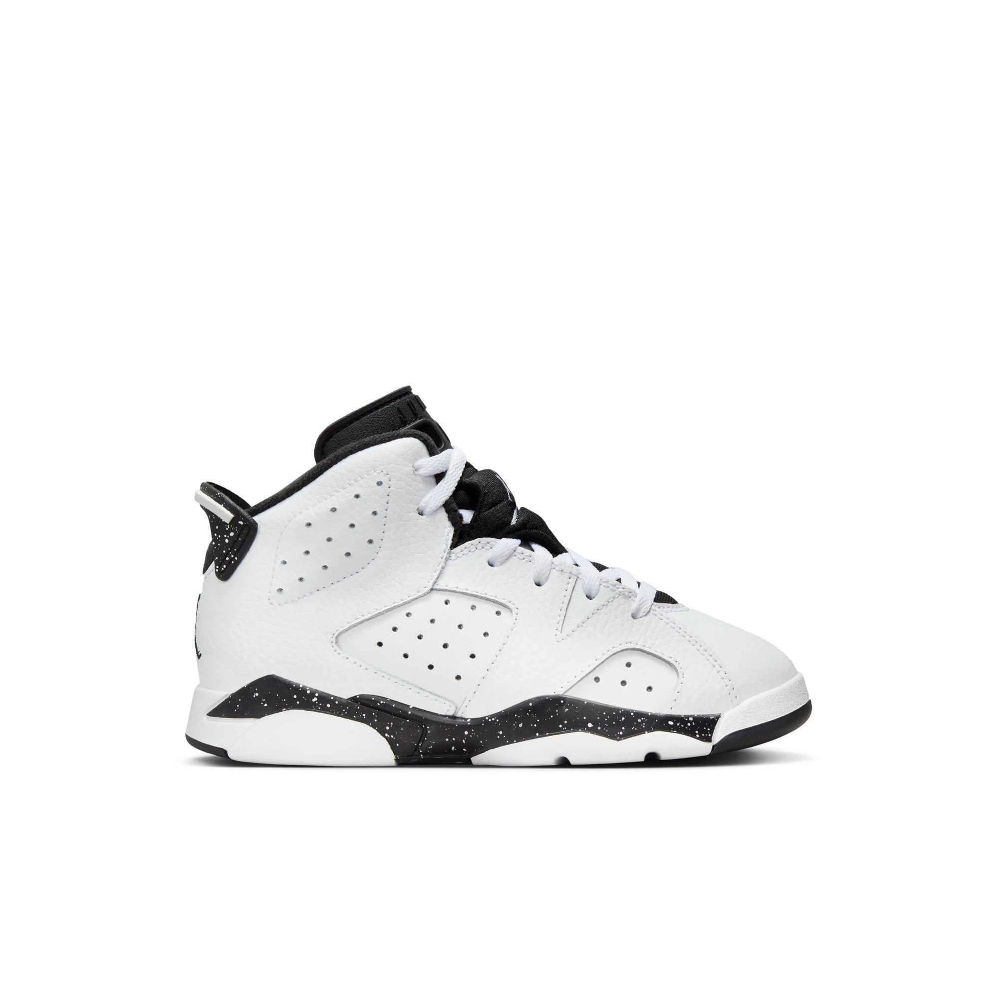 Jordan 6 Retro "White/Black" Preschool Kids' Shoe - WHITE/BLACK Thumbnail View 1