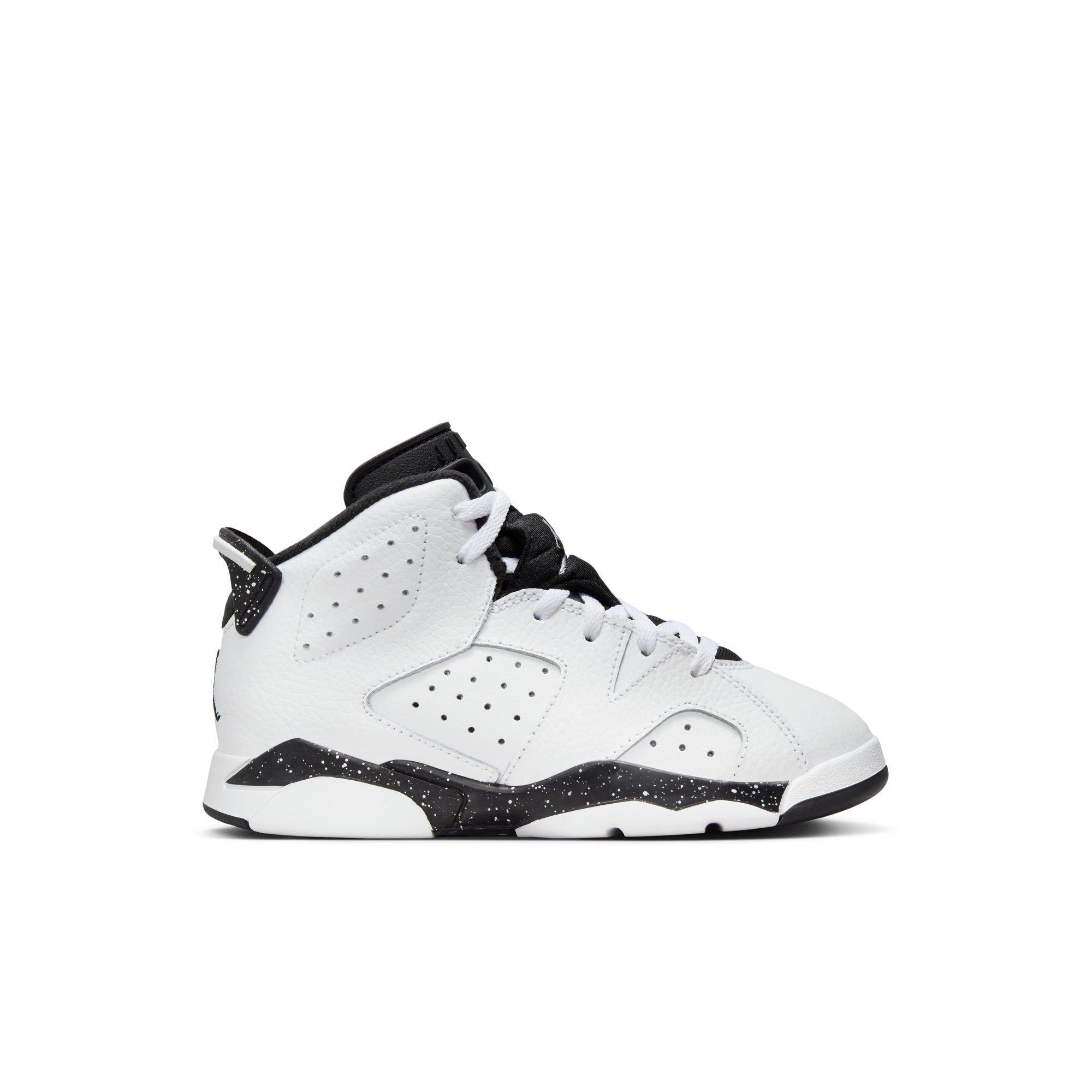 Jordan 6 Retro Preschool Kids' White/Black Shoe