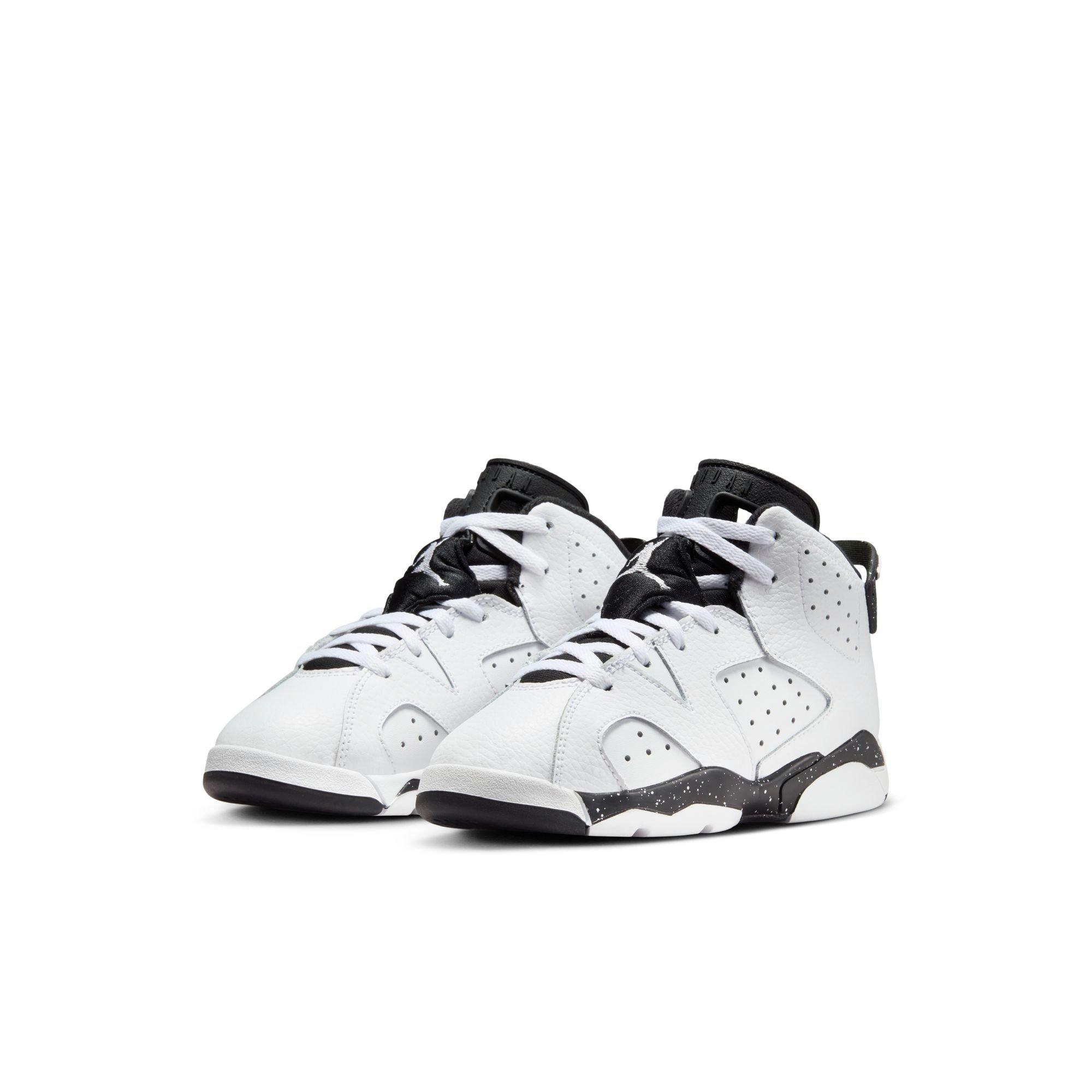 Jordan 6 Retro "White/Black" Preschool Kids' Shoe - WHITE/BLACK Thumbnail View 3