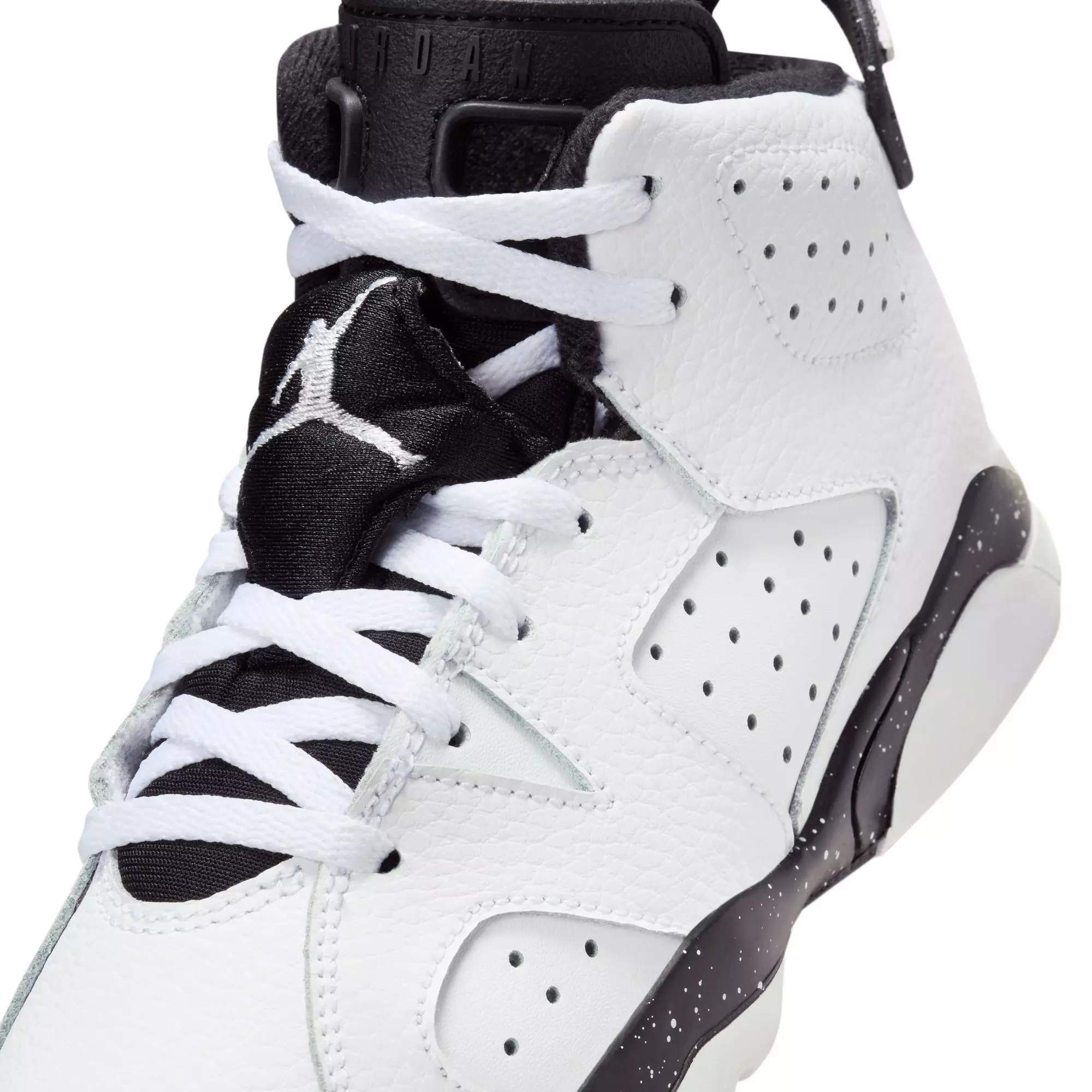 Jordan 6 Retro "White/Black" Preschool Kids' Shoe - WHITE/BLACK