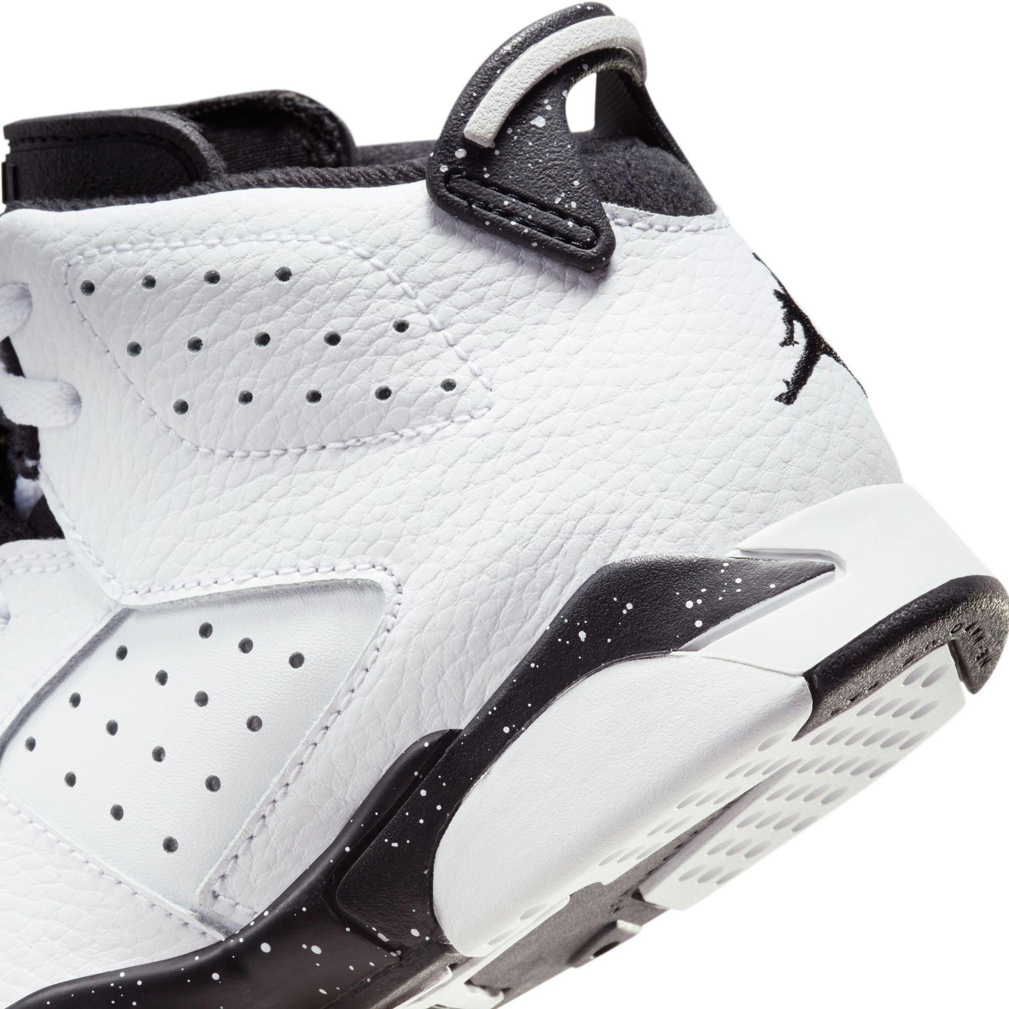 Jordan 6 Retro Preschool Kids' White/Black Shoe