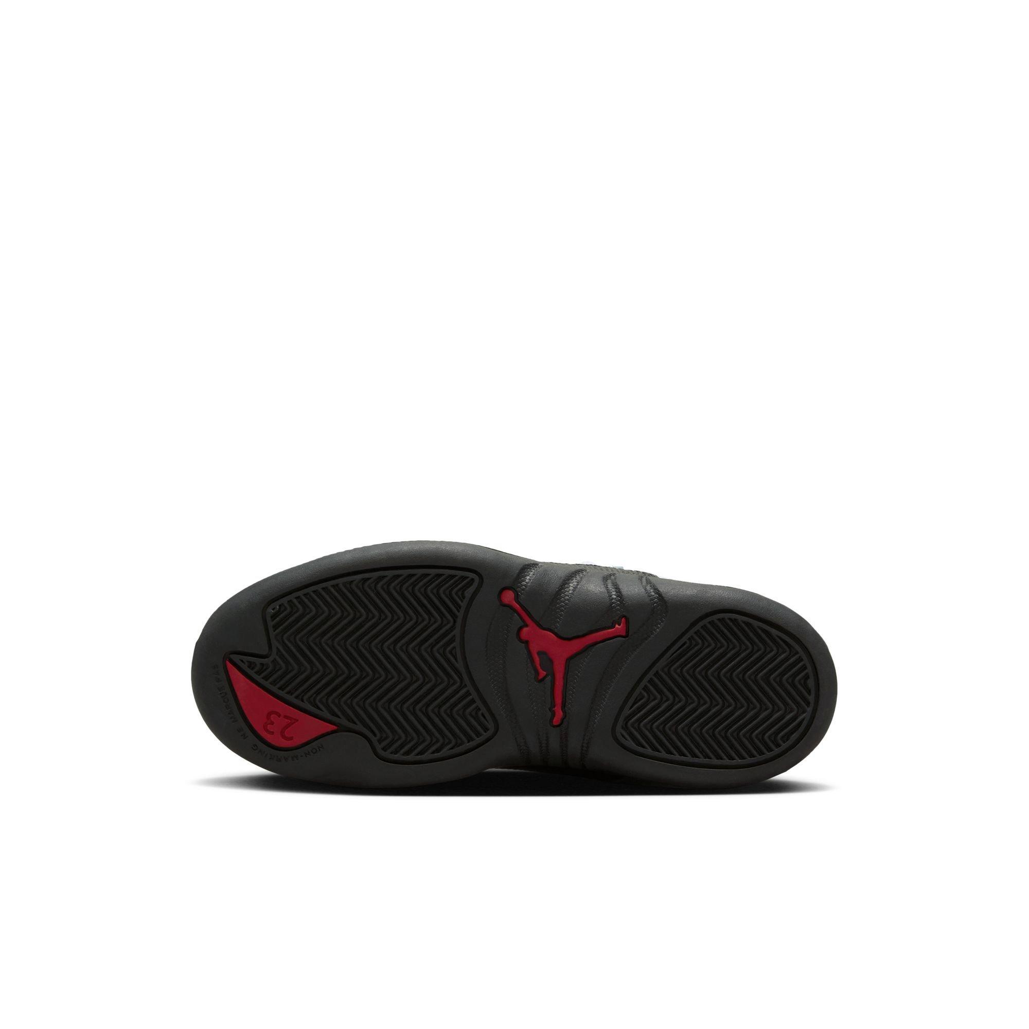 Jordan 12 Retro "Taxi Flip" Preschool Kids' Shoe - WHITE/GYM RED/BLACK Thumbnail View 10