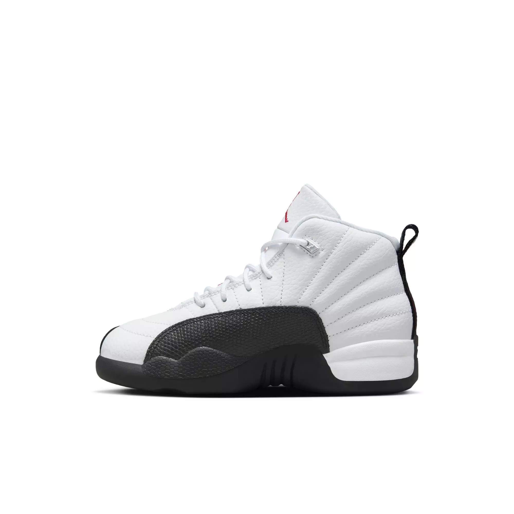 Jordan 12 Retro "Taxi Flip" Preschool Kids' Shoe - WHITE/GYM RED/BLACK