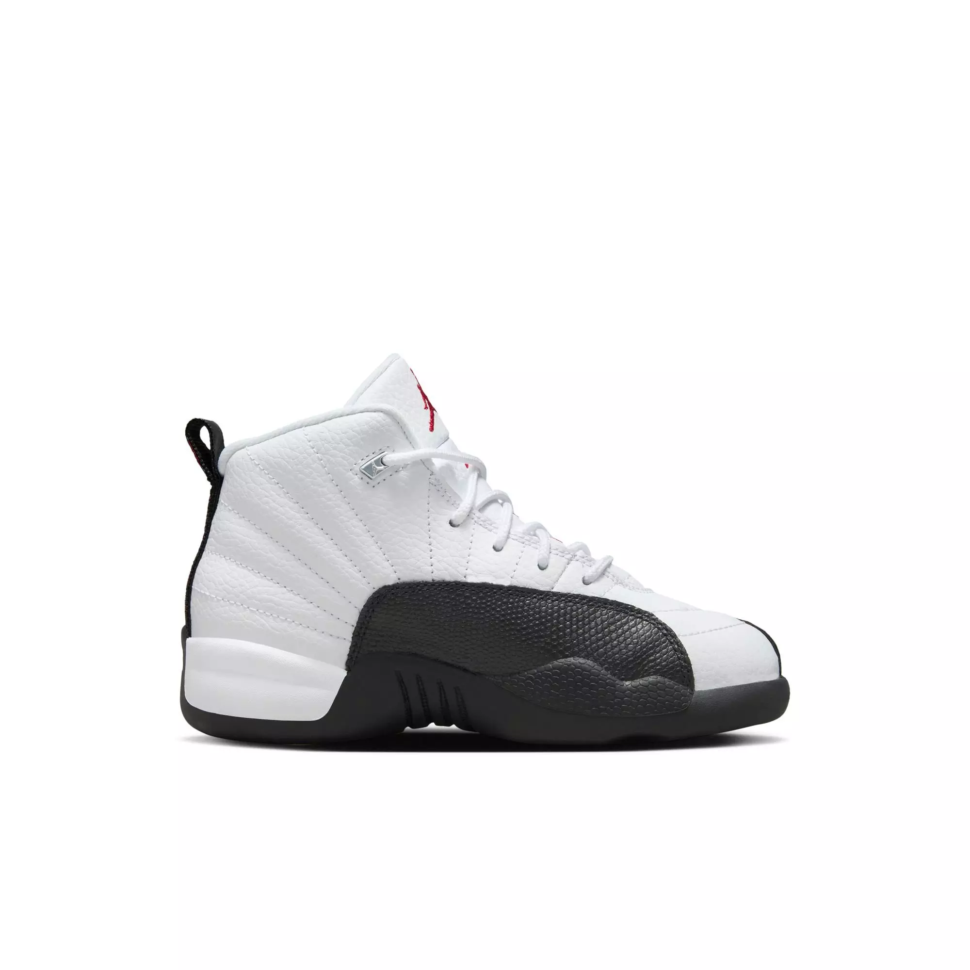 Jordan 12 Retro "Taxi Flip" Preschool Kids' Shoe - WHITE/GYM RED/BLACK