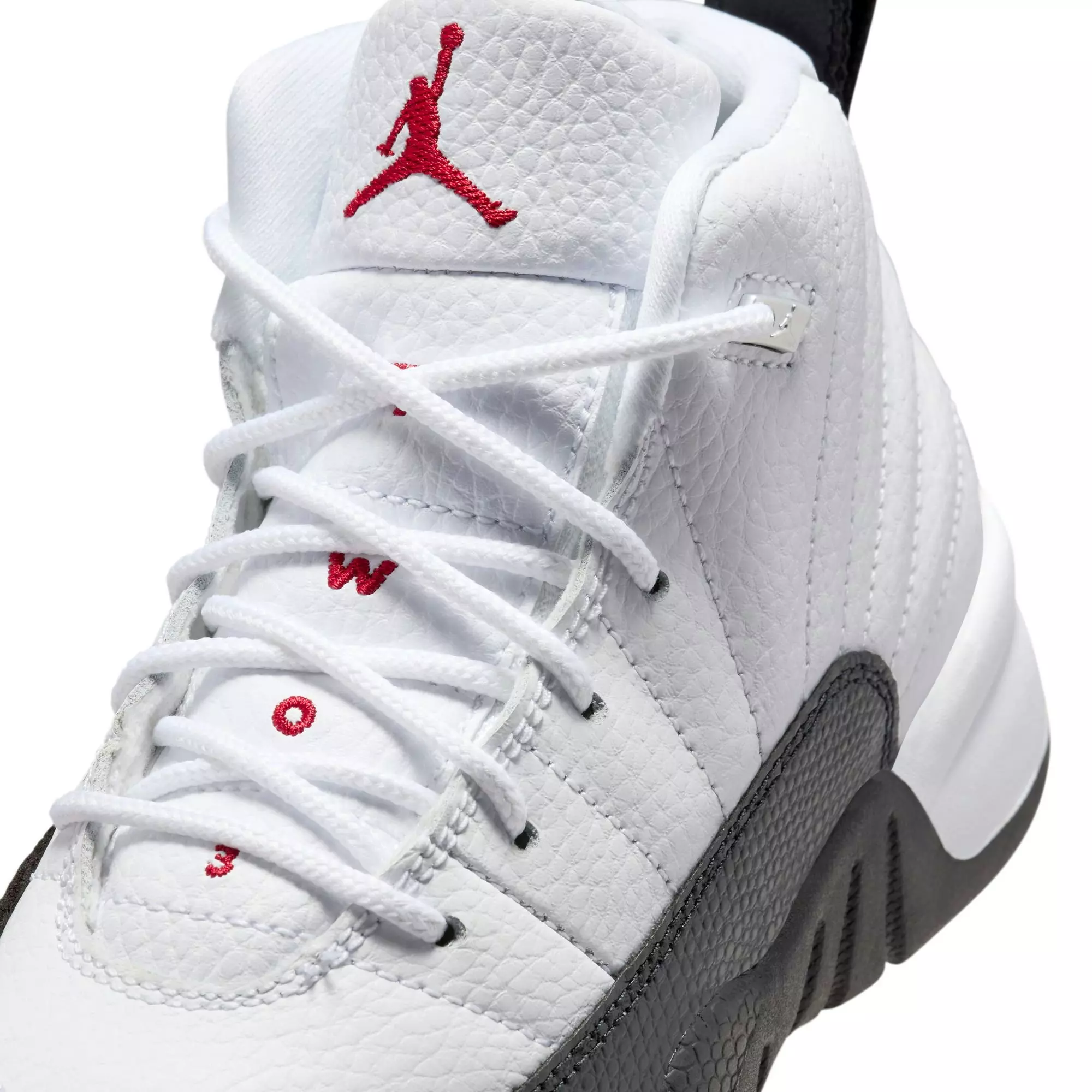 Jordan 12 Retro "Taxi Flip" Preschool Kids' Shoe - WHITE/GYM RED/BLACK