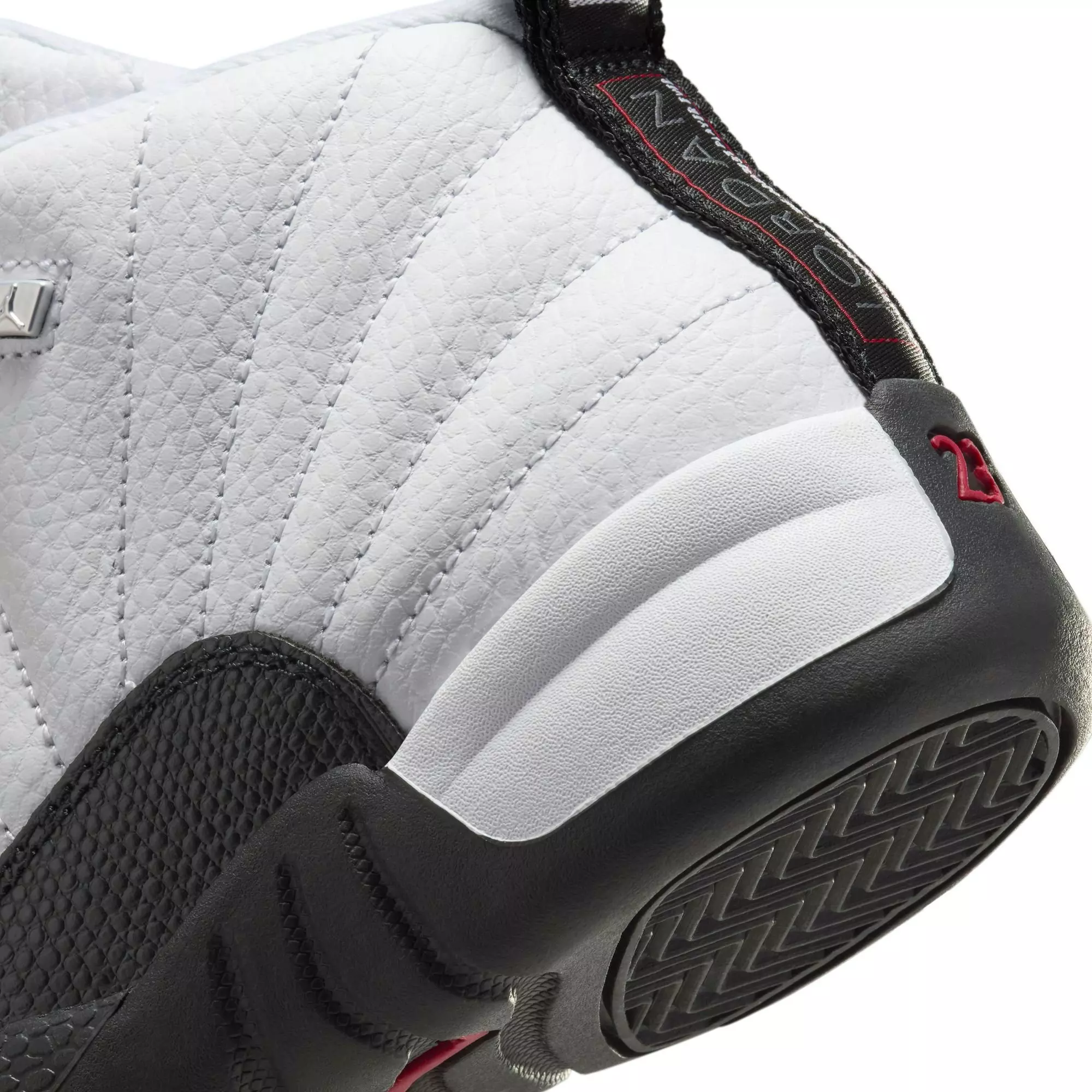 Jordan 12 Retro "Taxi Flip" Preschool Kids' Shoe - WHITE/GYM RED/BLACK