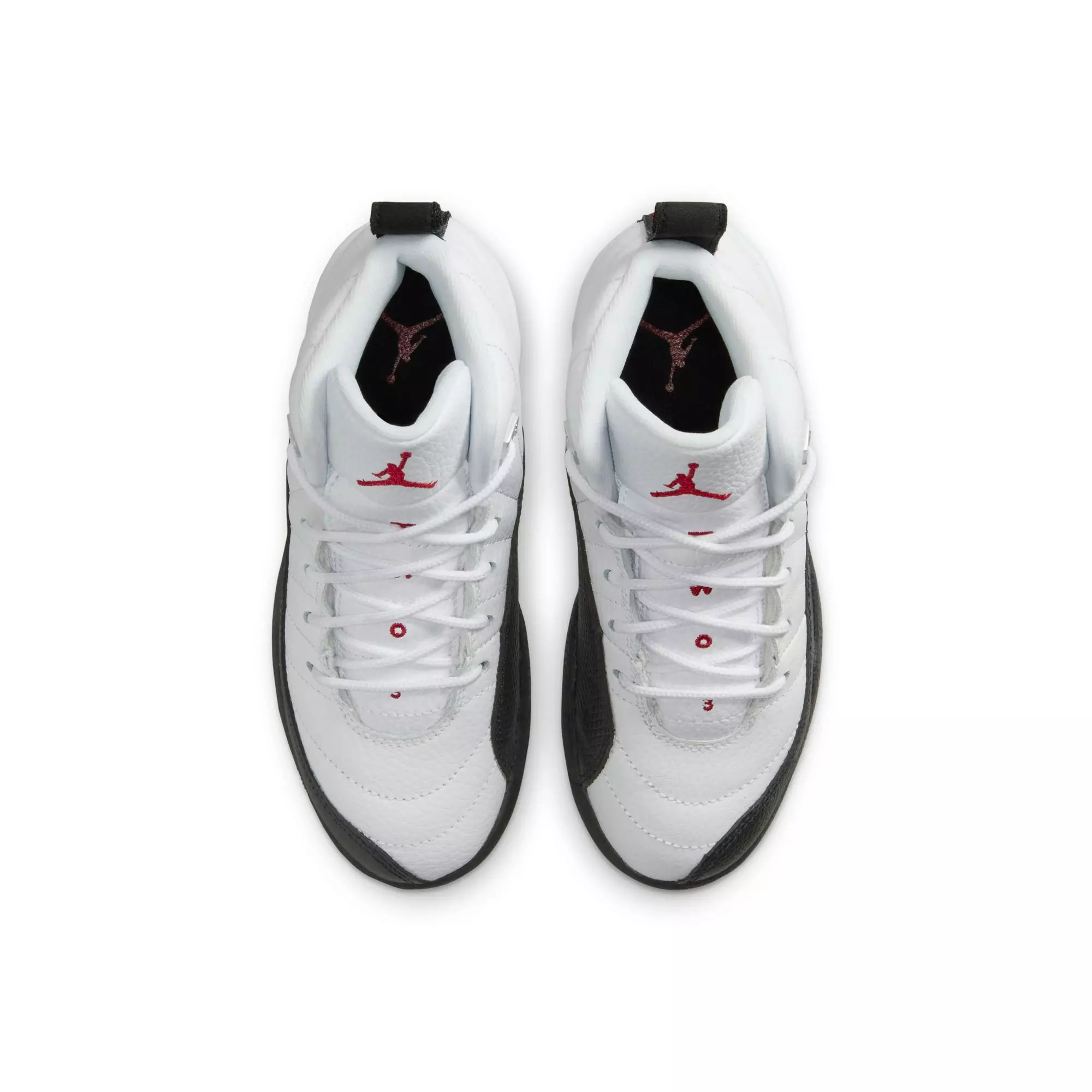 Jordan 12 Retro "Taxi Flip" Preschool Kids' Shoe - WHITE/GYM RED/BLACK