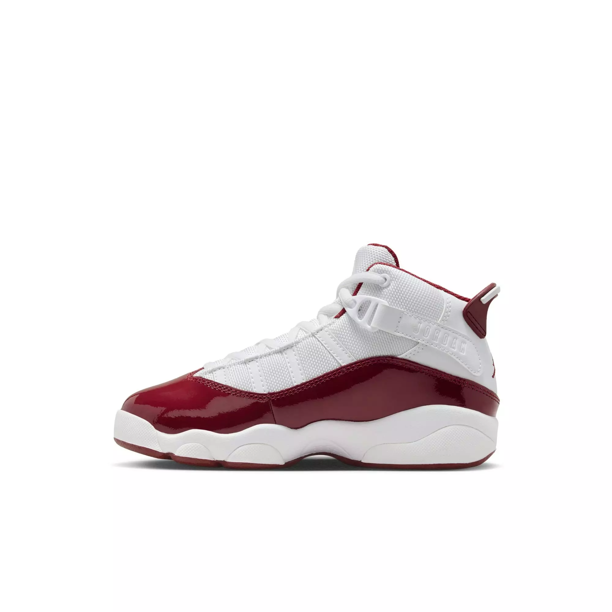 Jordan 6 Rings "White/Team Red" Preschool Boys' Shoe - WHITE/RED
