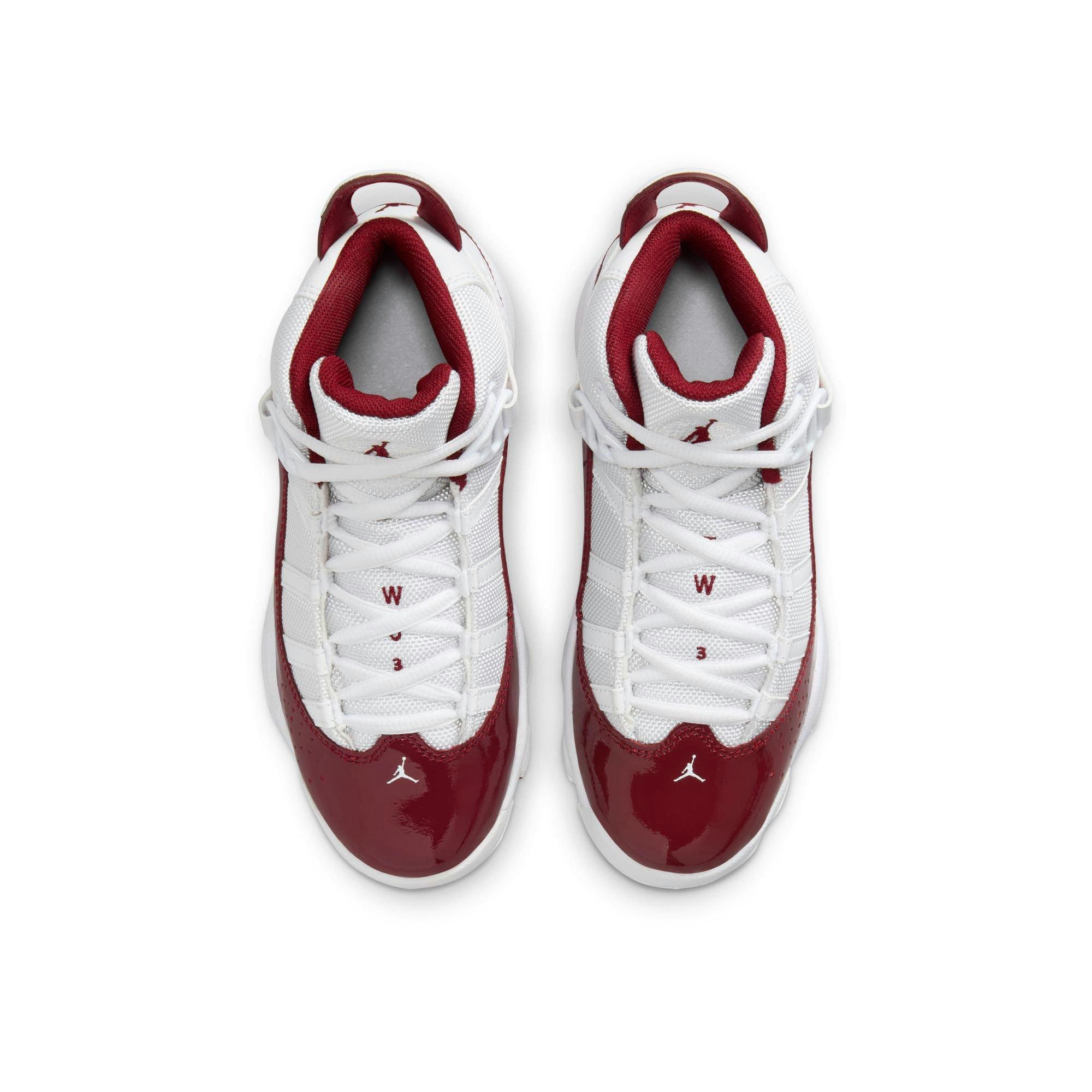 Jordan 6 Rings Preschool Boys' "White/Team Red" Shoe