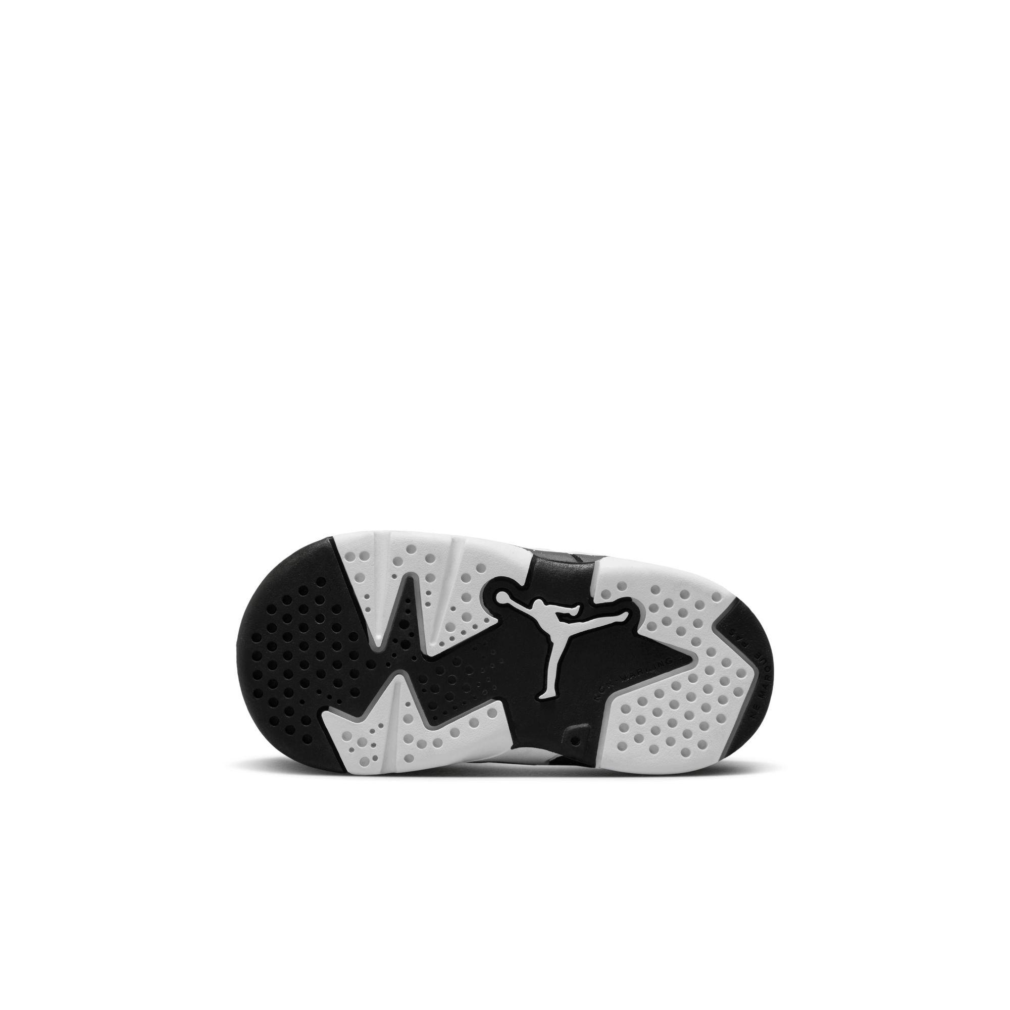 Jordan 6 Retro Toddler Kids' White/Black Shoe