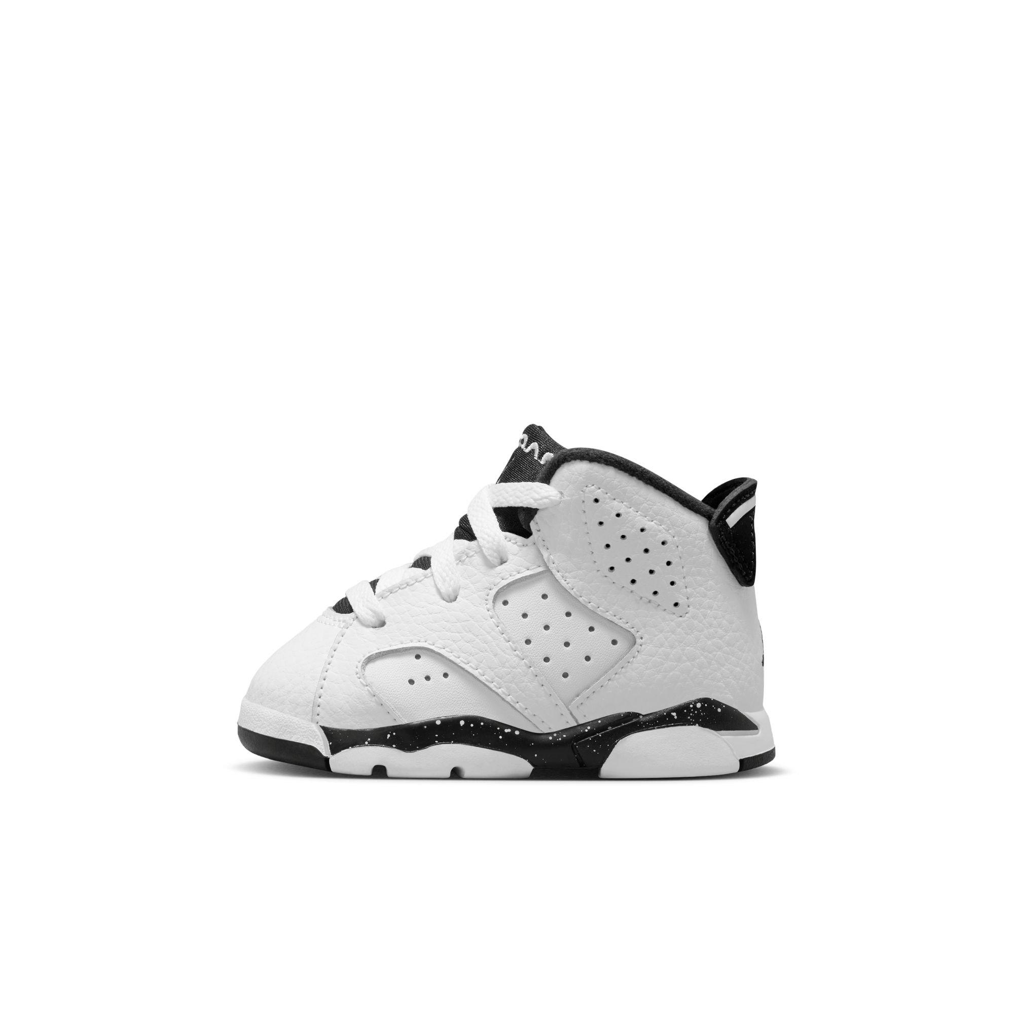 Jordan 6 Retro Toddler Kids' White/Black Shoe